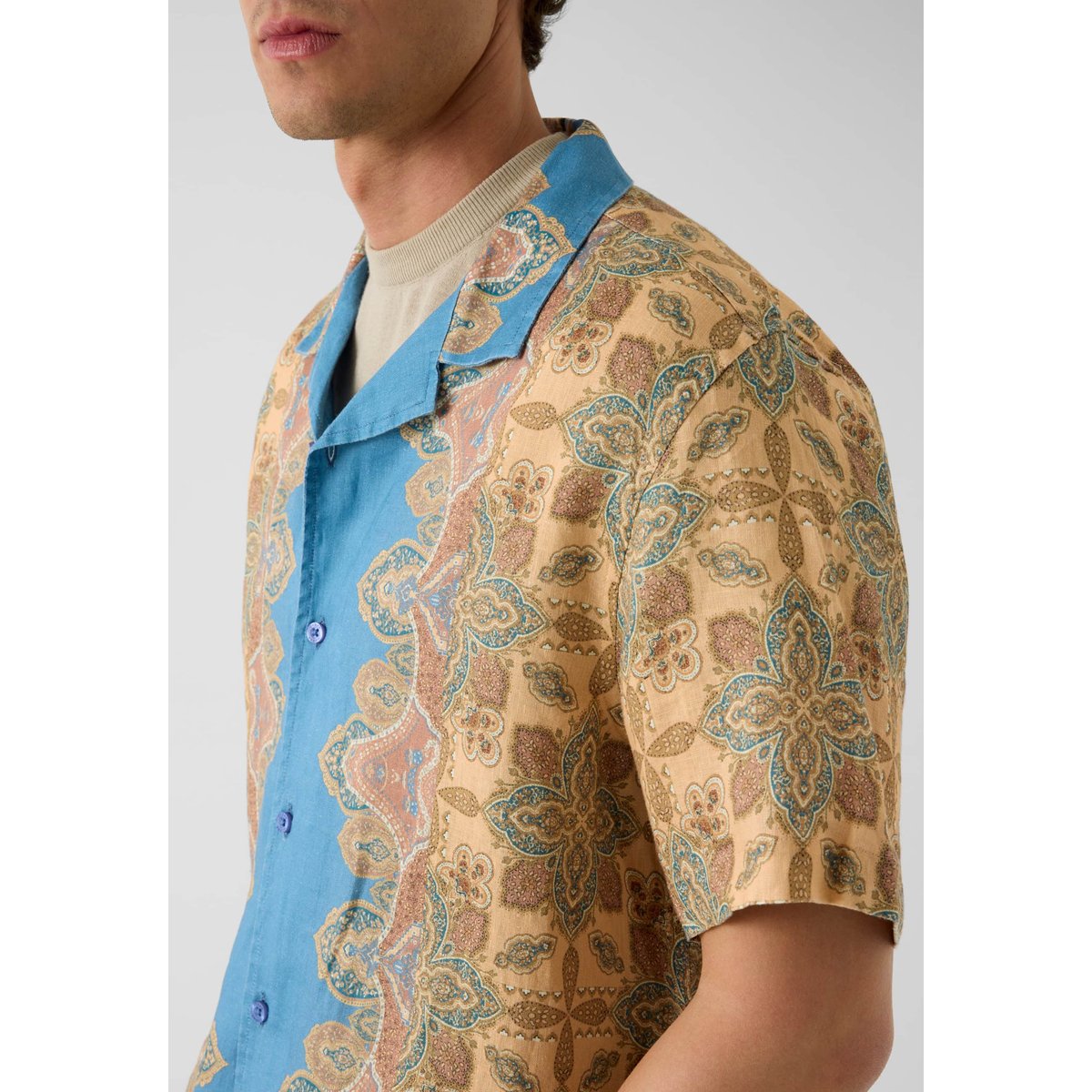 Chemise Imprimée marron multi, GUESS