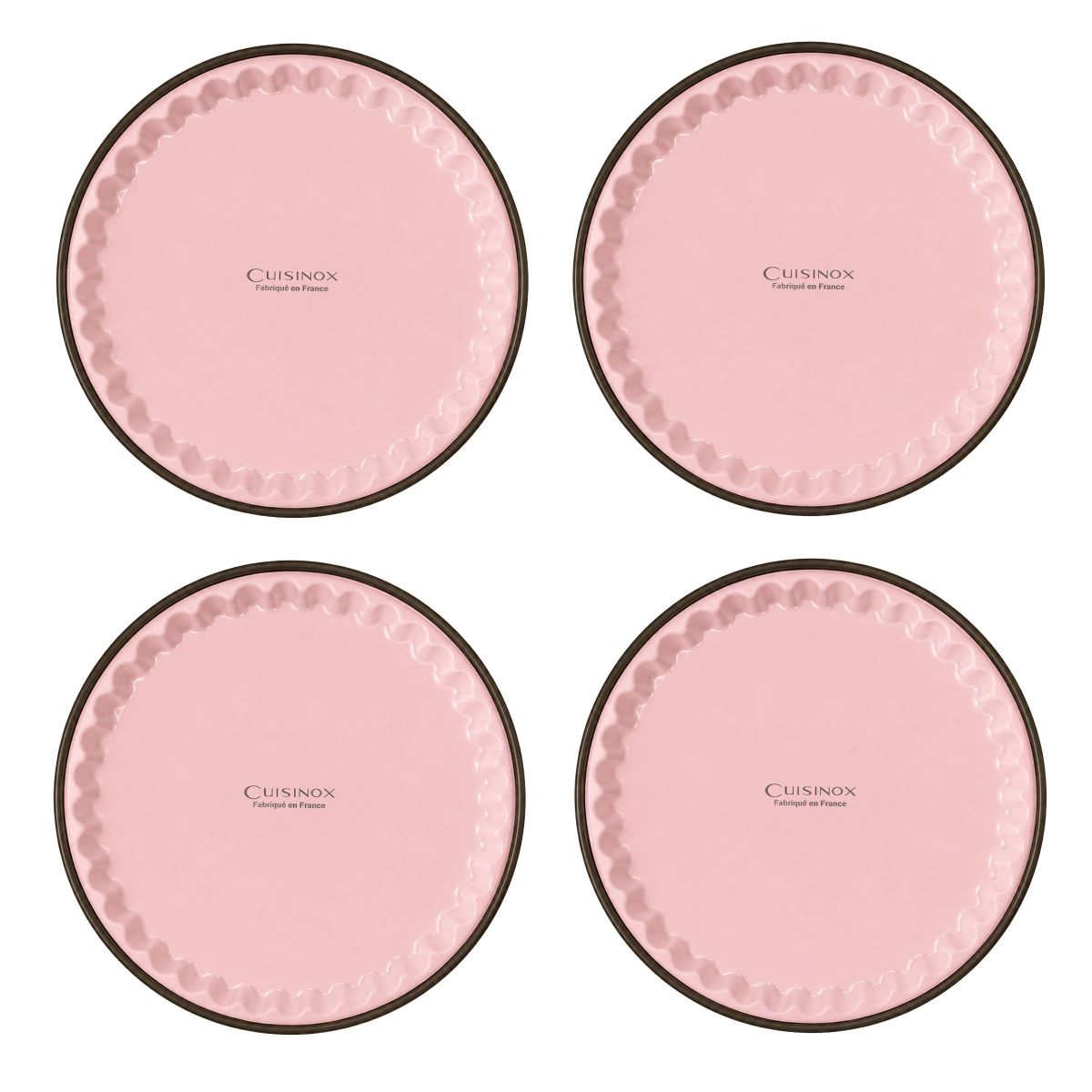 Set 4 moules Tartelettes - DOLCE hibiscus/chocolat, CUISINOX