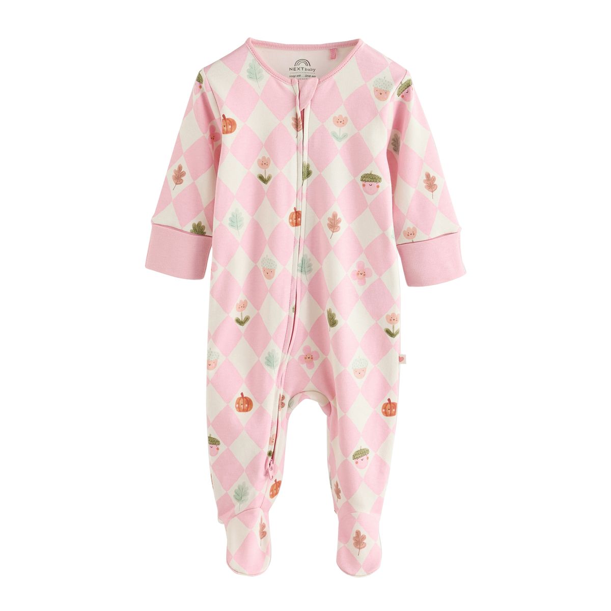 Dors-bien à zip double sens bébé, lot de 3 gland vert sauge, NEXT