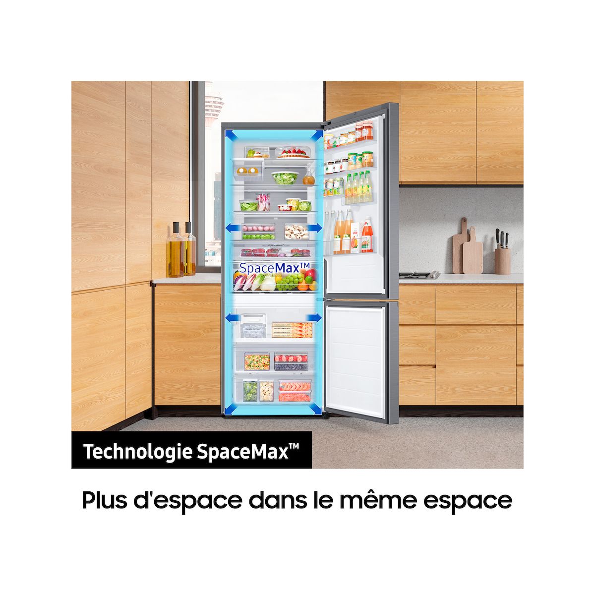 Réfrigérateur combiné RB53DG706AS9 inox, SAMSUNG