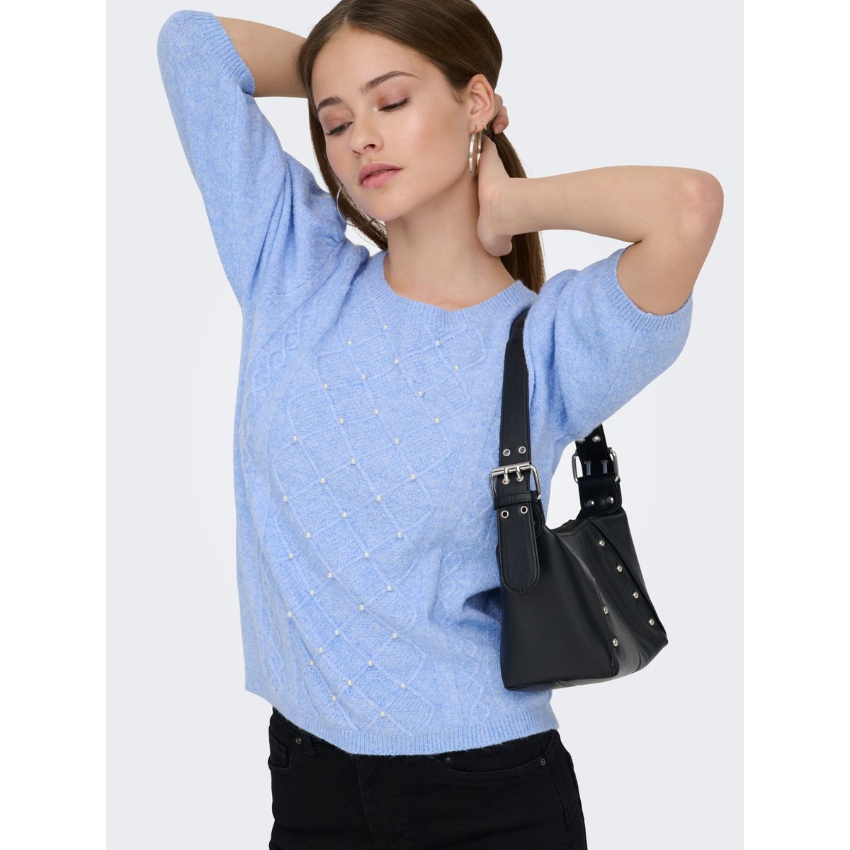 Pull En Maille ultramarine, ONLY