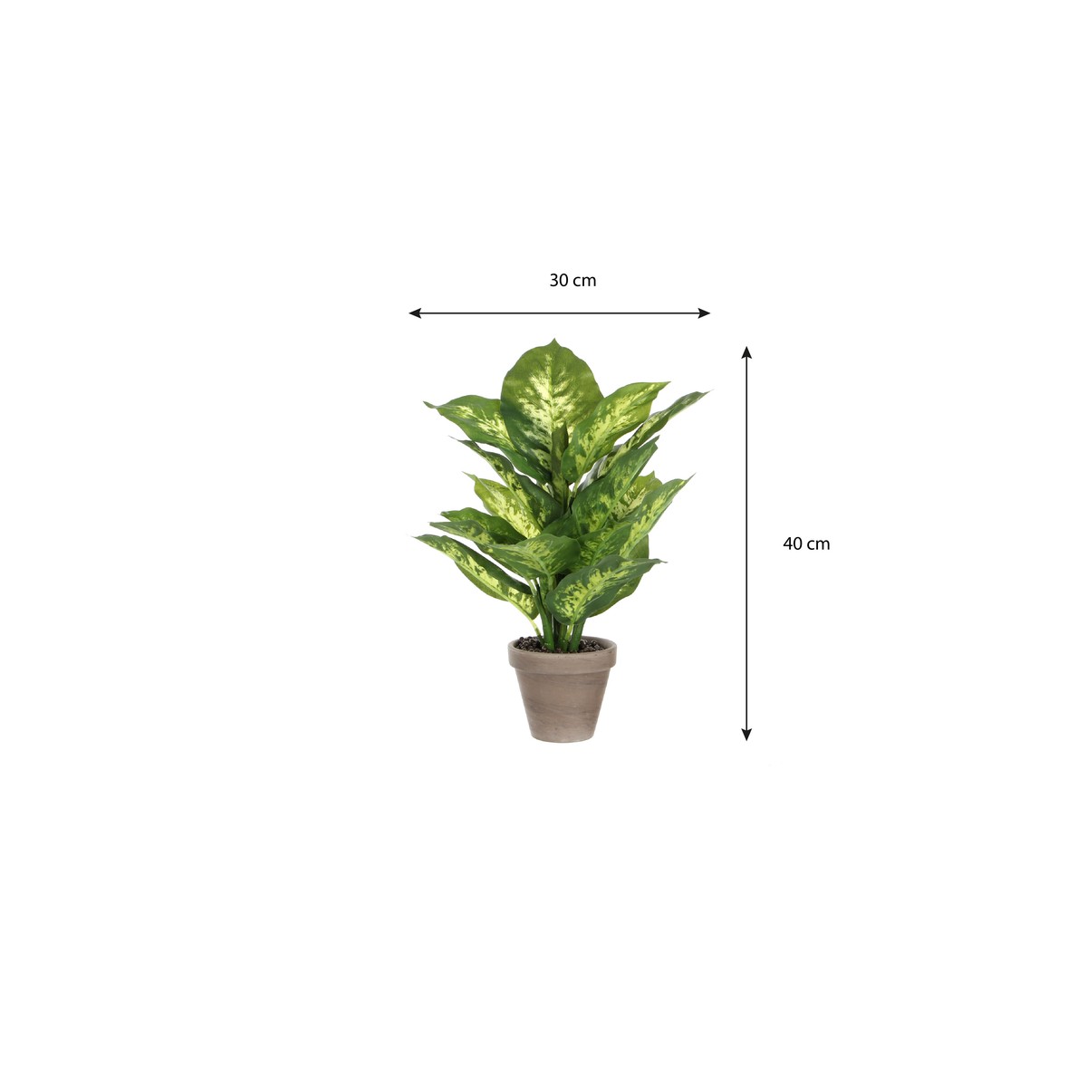 Plante artificielle DIEFFENBACHIA vert, MICA DECORATIONS
