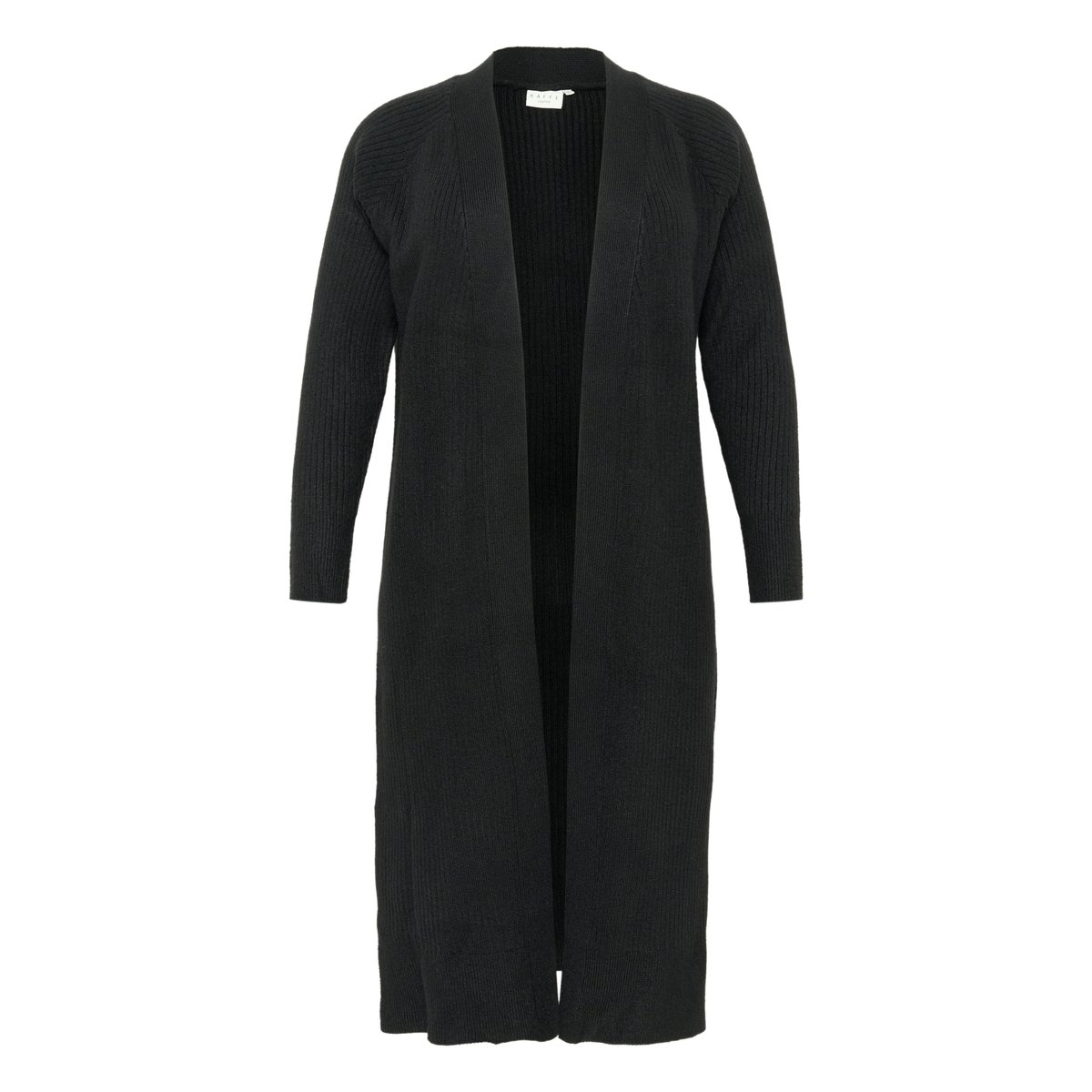 Cardigan à tricot noir black deep, KAFFE CURVE