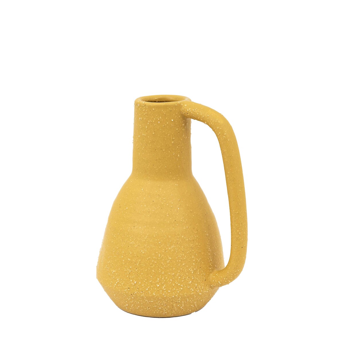 21cm Ceramic Vase with Handle yellow, ÉDITÉ