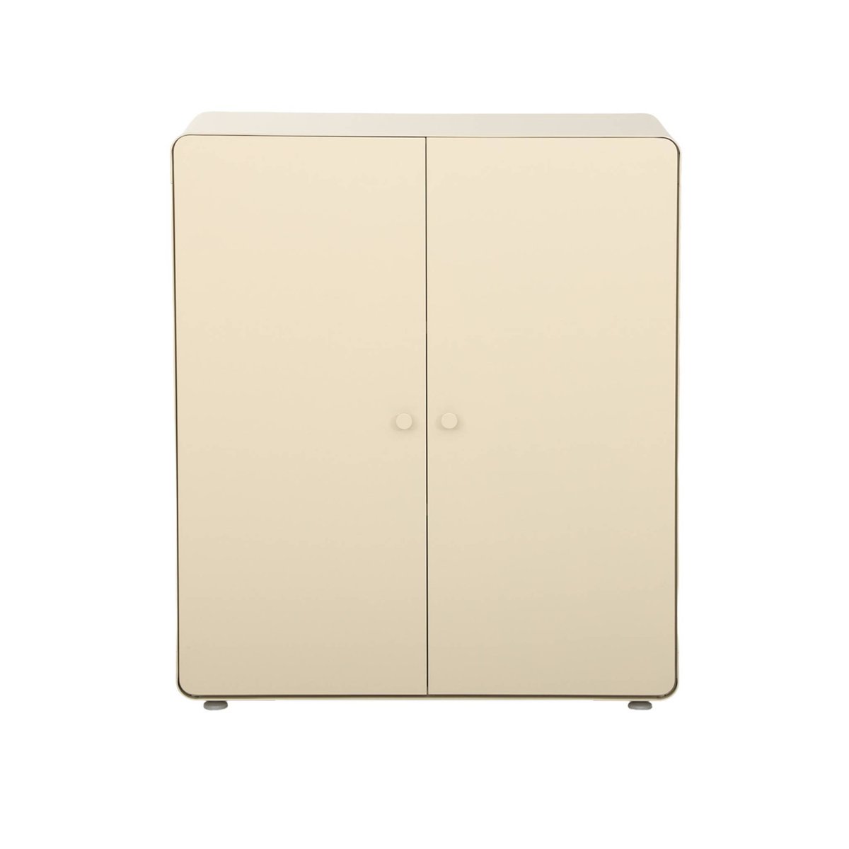 Commode armoire métal 2 portes TRIBECA noir, SWEEEK