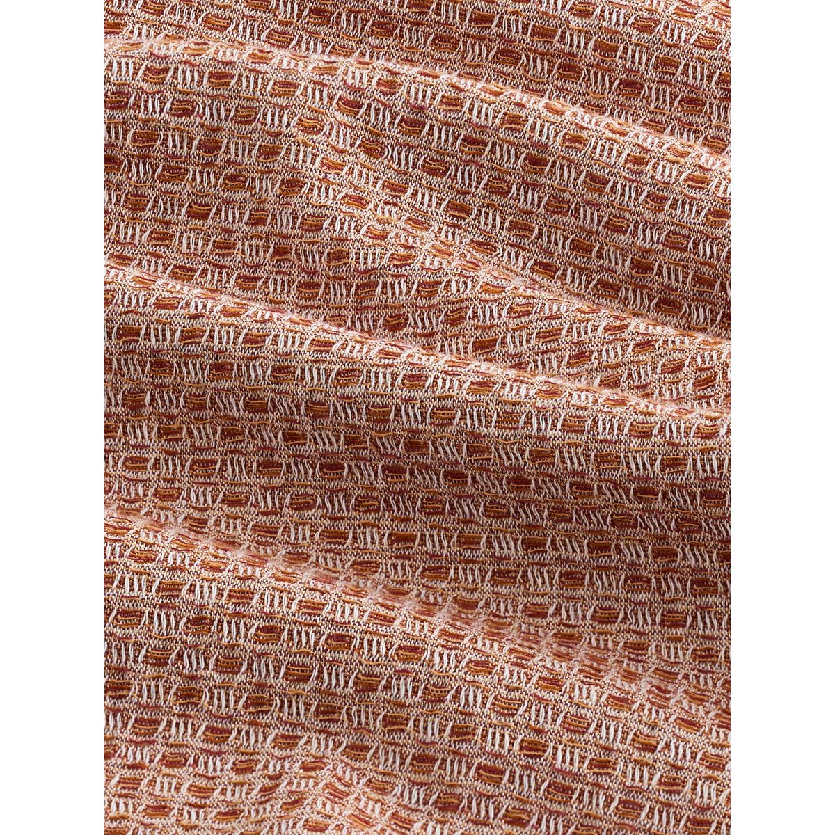 Chemise à manches courtes en tissu gaufré marron rouille, NEXT