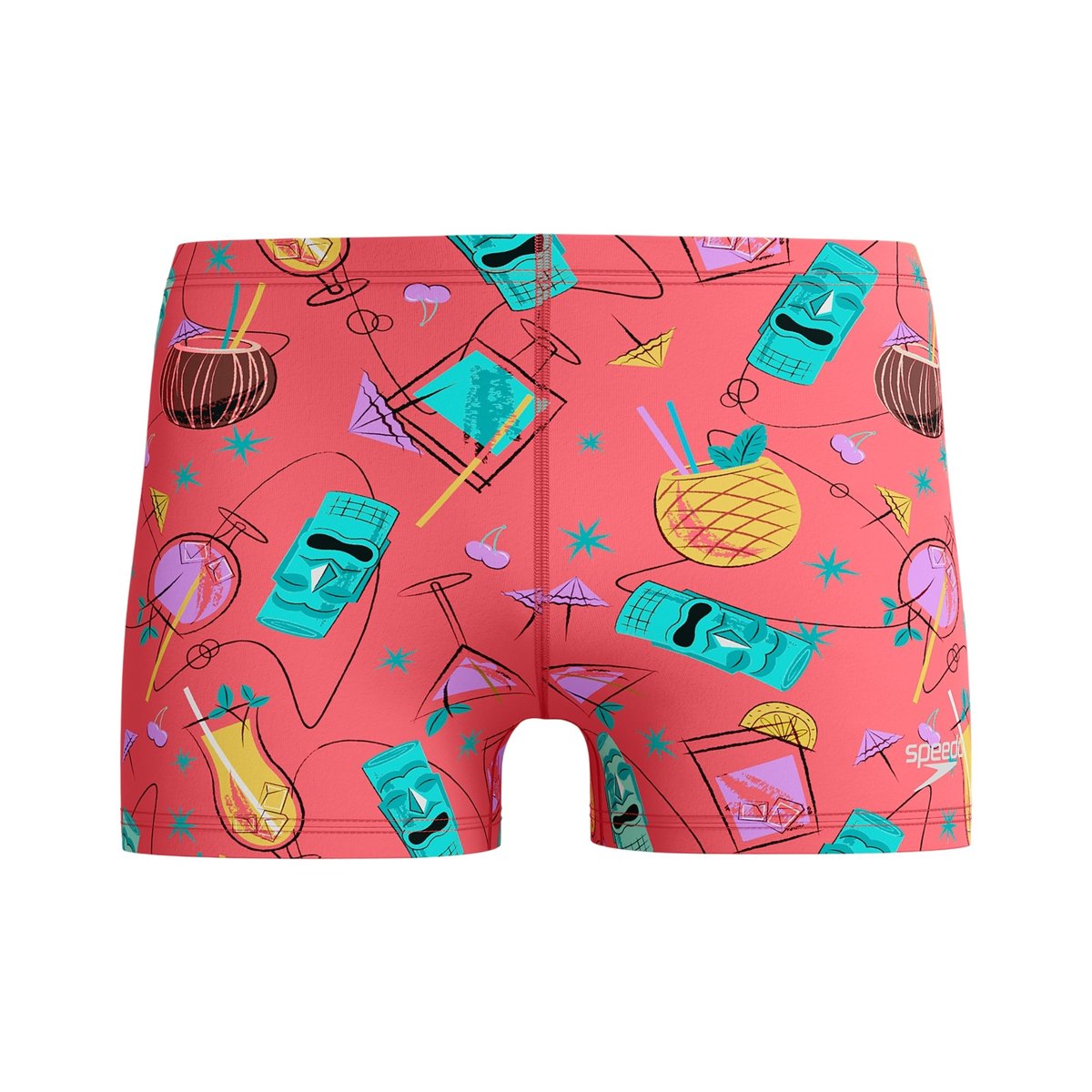 Short de bain motif/style cocktail BEACHSTAR rouge corail / multicolore imprimé, SPEEDO