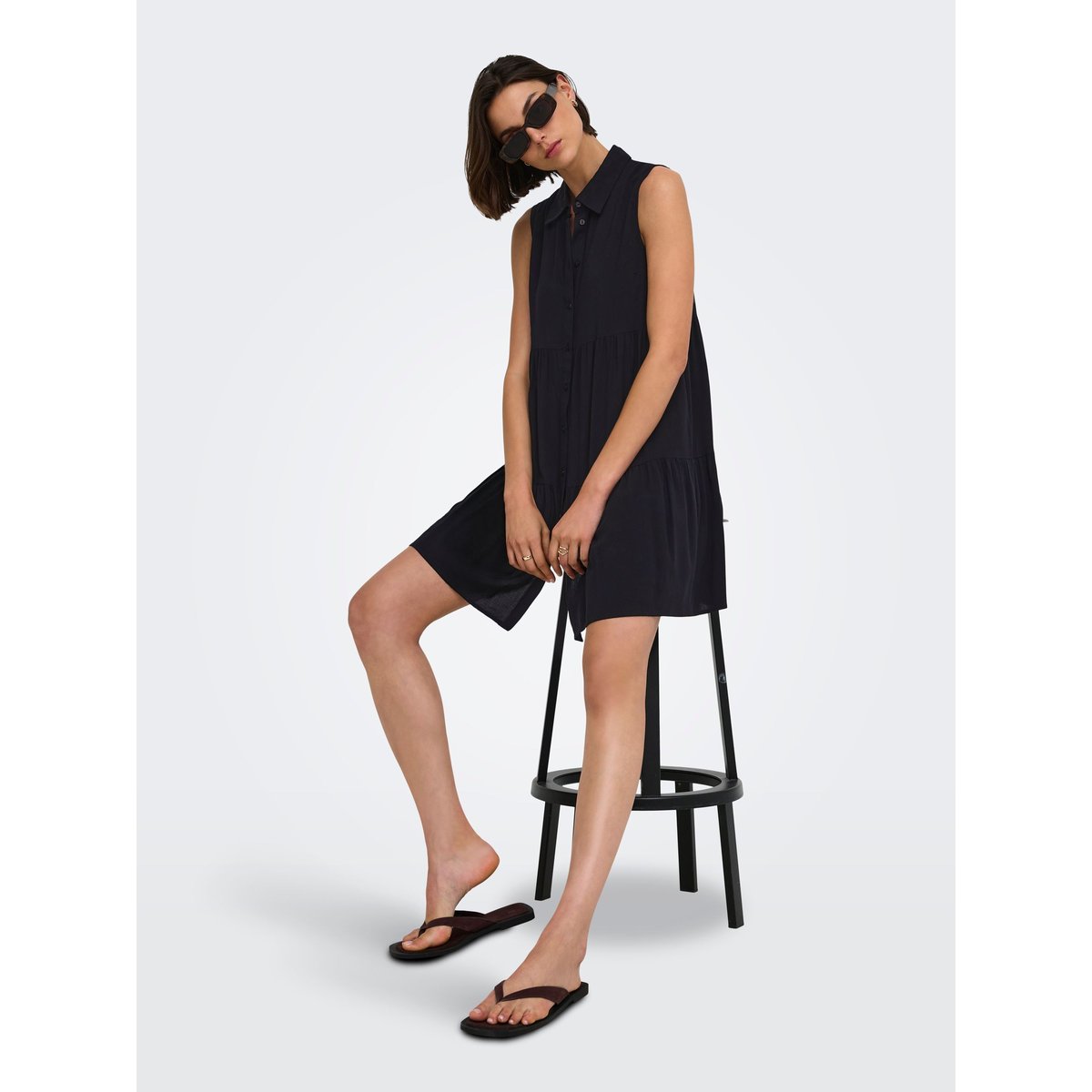 Robe Chemise black 1, ONLY