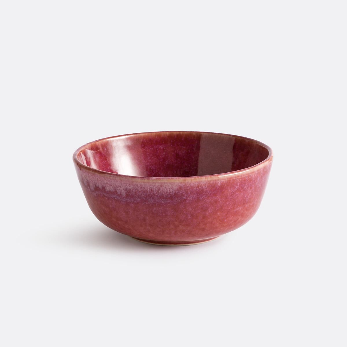 Set di 4 ciotole in gres reattivo smaltato reattivo, Sintra rosa/prugna, LA REDOUTE INTERIEURS