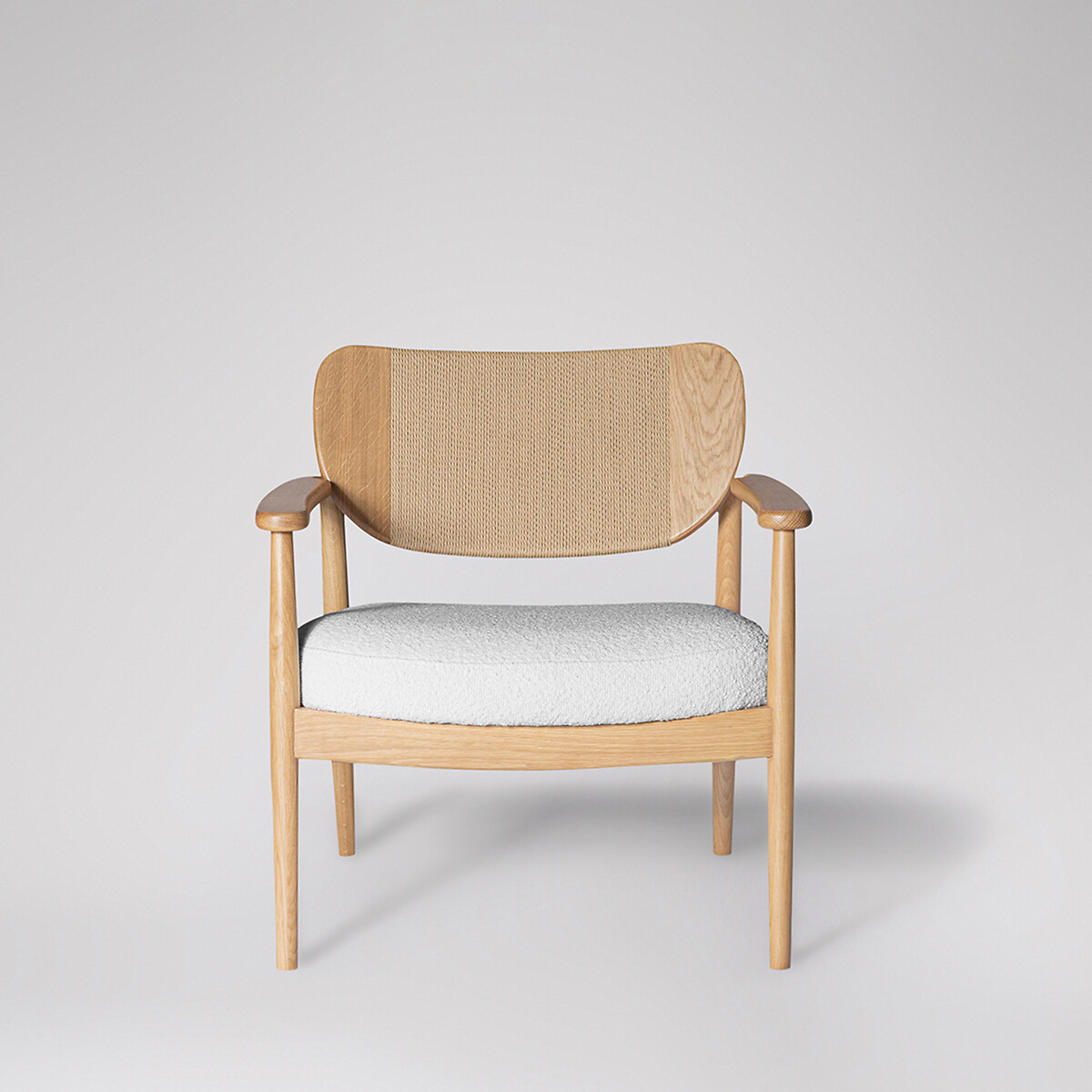 Ashwell Fabric Armchair white, SWOON
