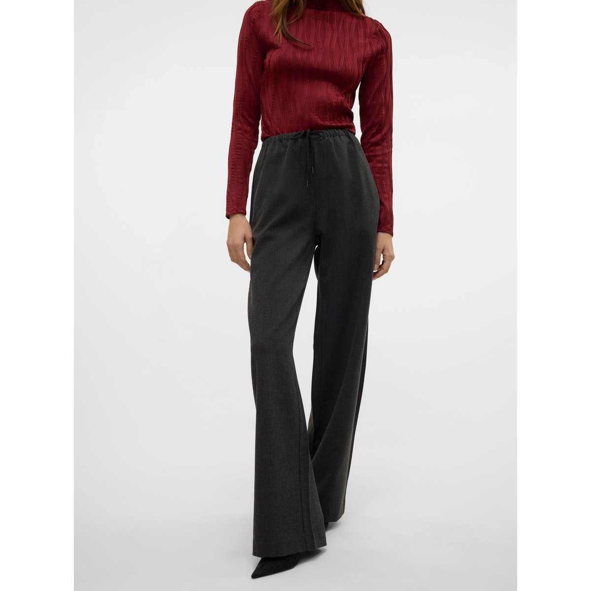 Pantalon dark grey melange, VERO MODA