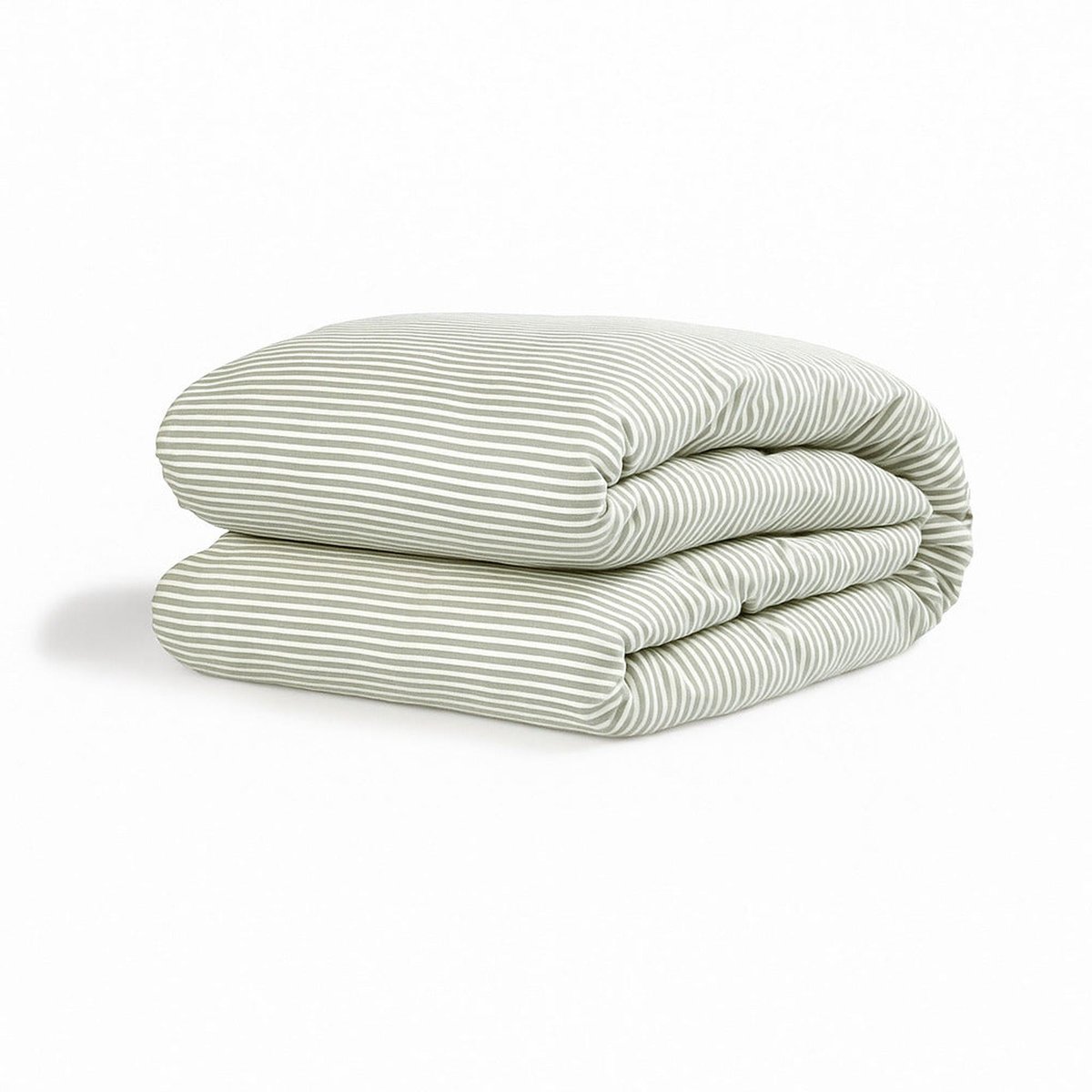 Parure + taies 65x65 coton lavé LUNAR vert céladon, FEBRONIE
