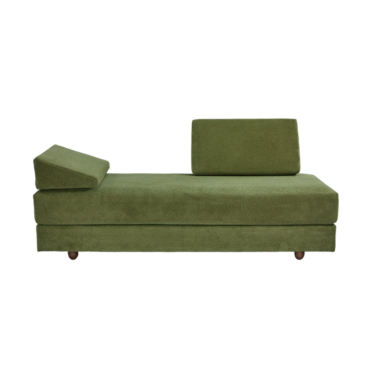 Canapé lit convertible en tissu, CASTELO vert, NORDLYS