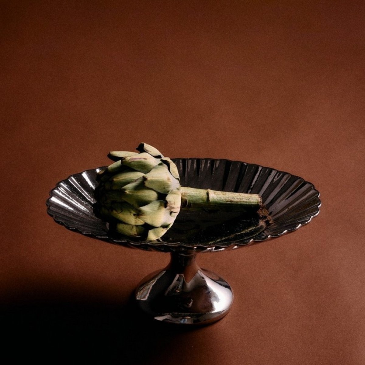 Corbeille à fruits design grès  New classics chromé, HKLIVING