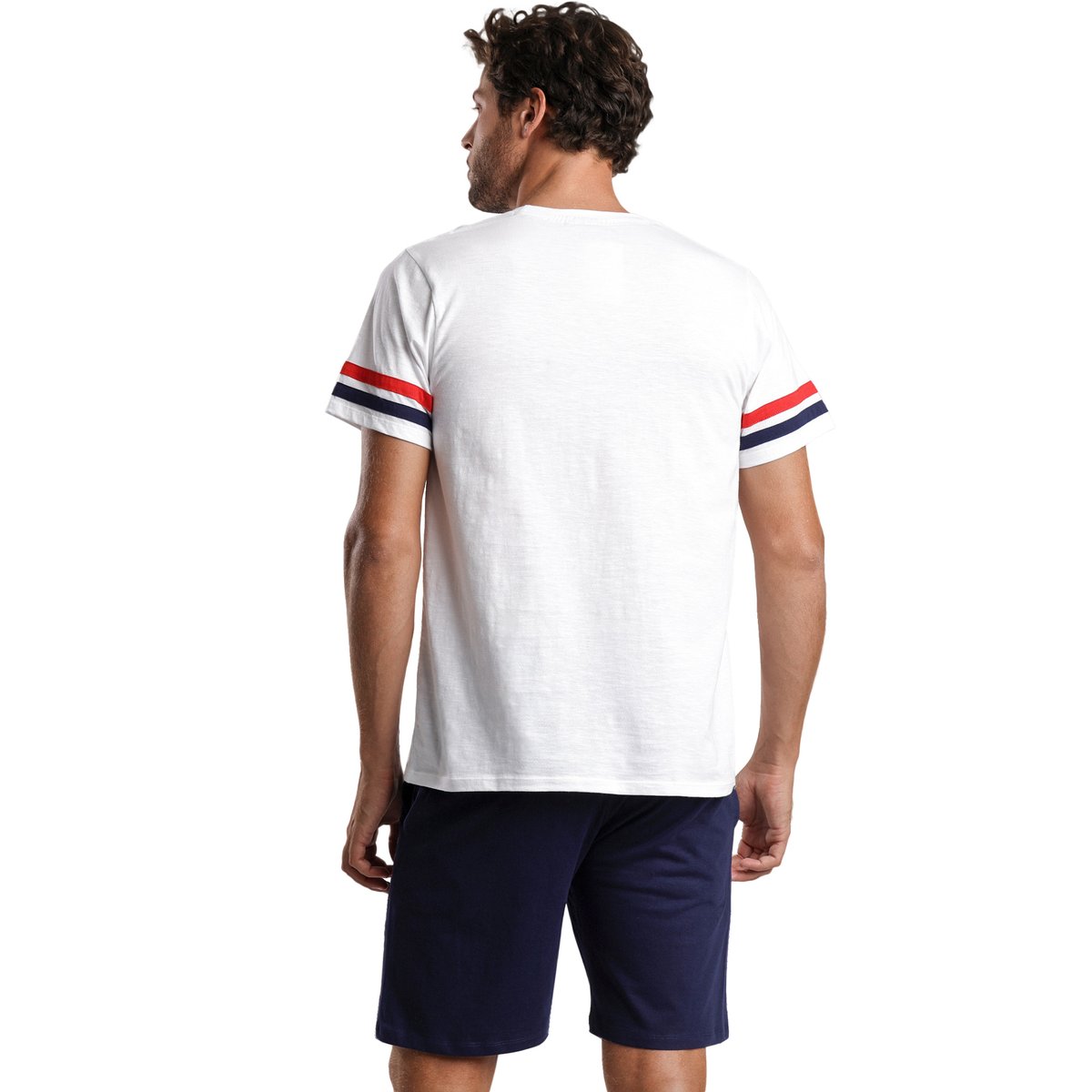 Pyjama short t-shirt Vader Star Wars blanc, ADMAS