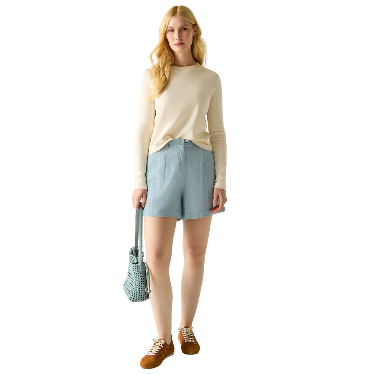 Short uni à taille semi-élastiquée SABELLE imprimé, REGATTA
