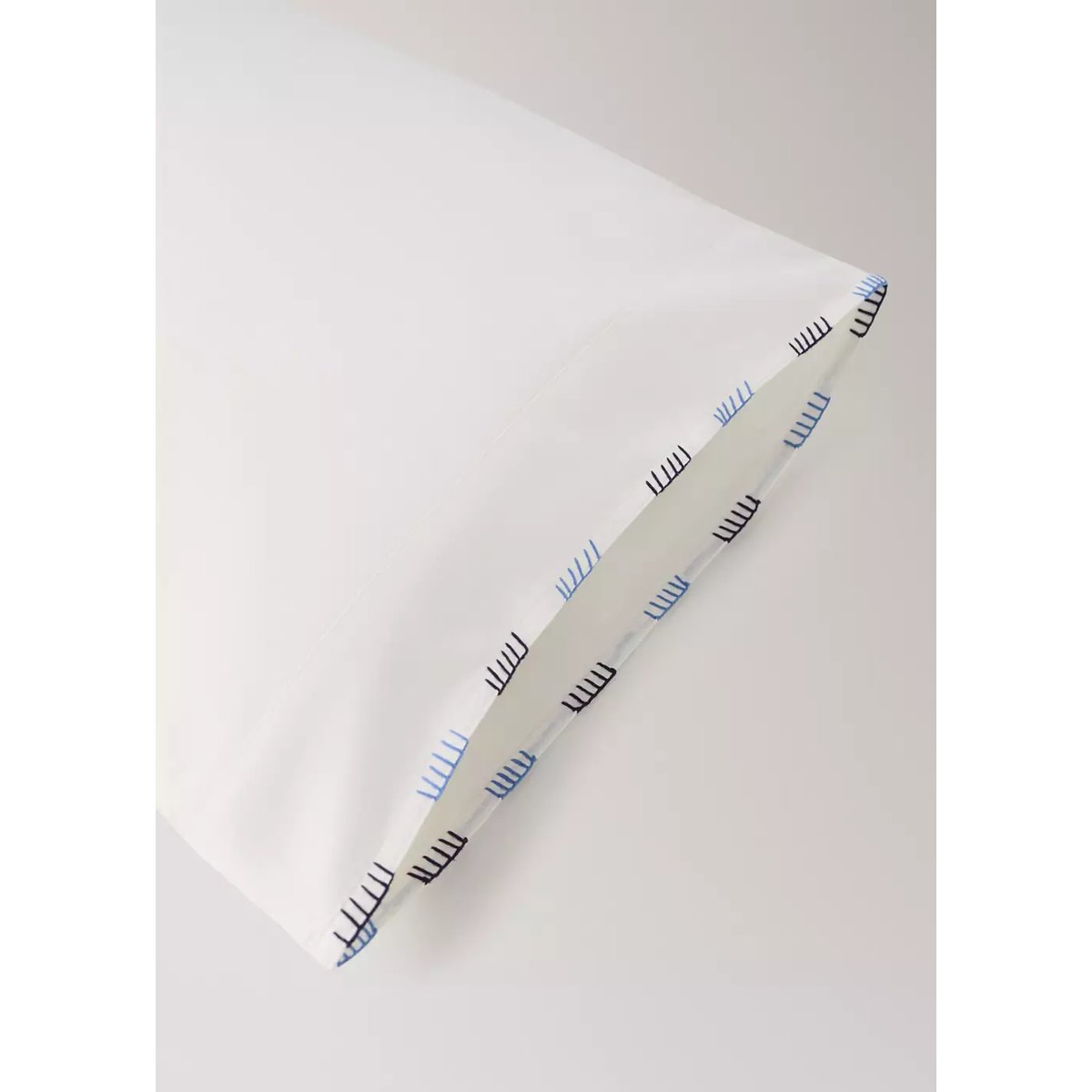 Taie d’oreiller enfant 100 % coton 50x75 cm bleu marine, MANGO HOME