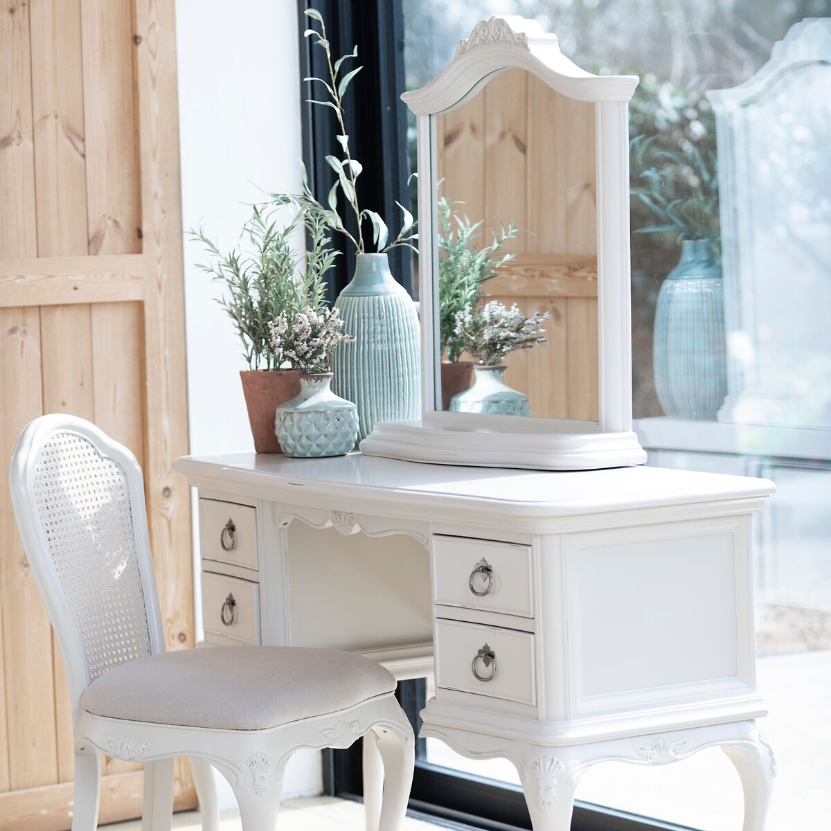 Etienne French-Vintage Dressing Table grey white , WILLIS & GAMBIER