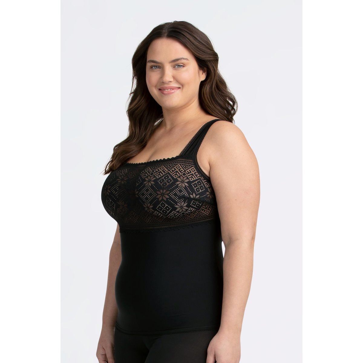 Le caraco COOL SENSATION LACE noir, MISS MARY OF SWEDEN