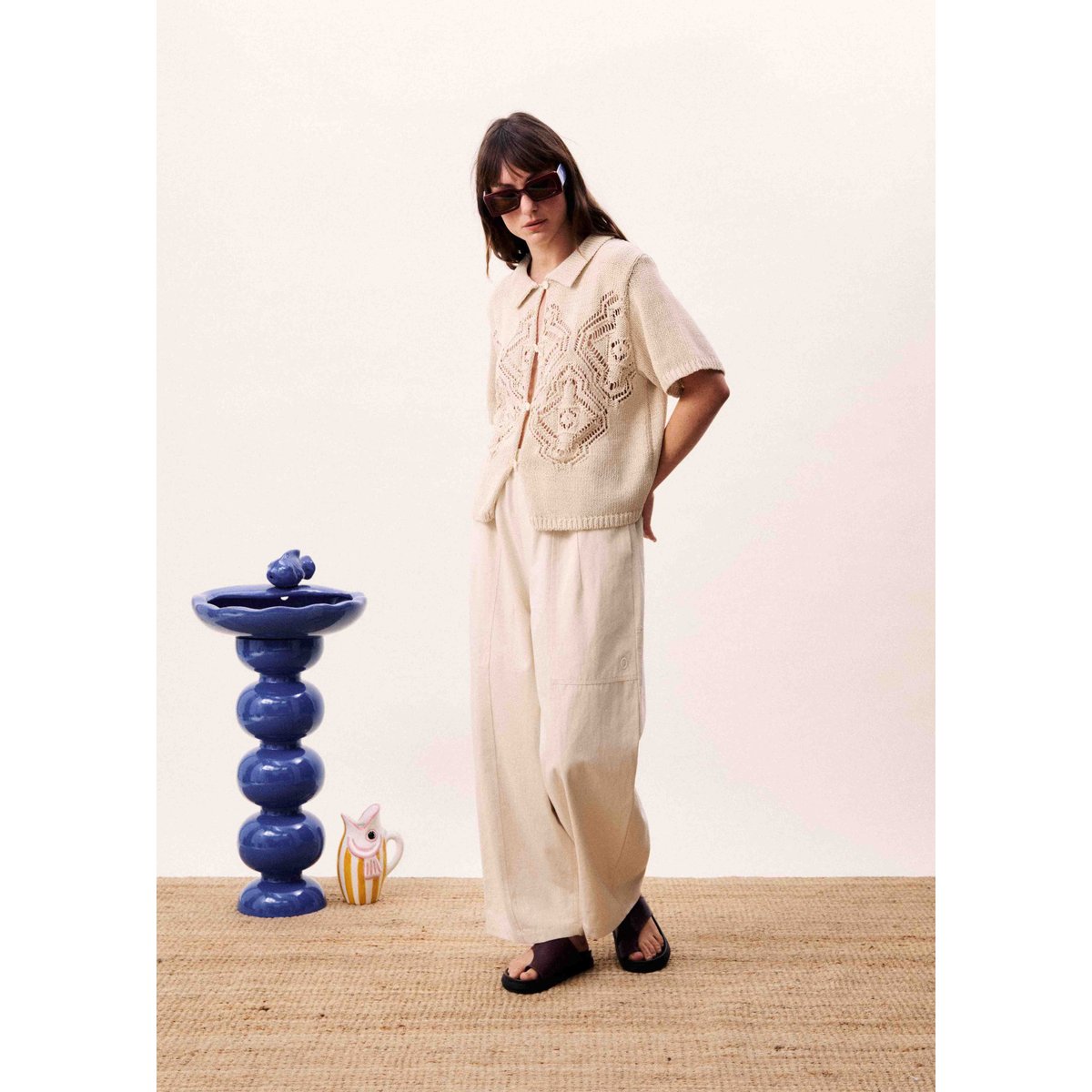 Top FRASERIA beige crème, FRNCH