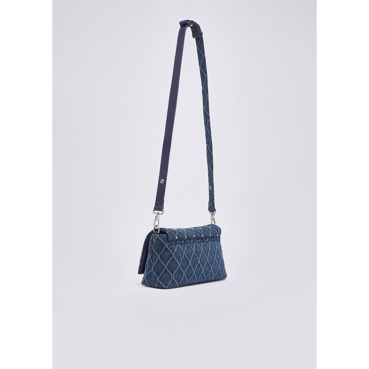 Sac LaPuffy moyen en denim denim bleu, LIU JO