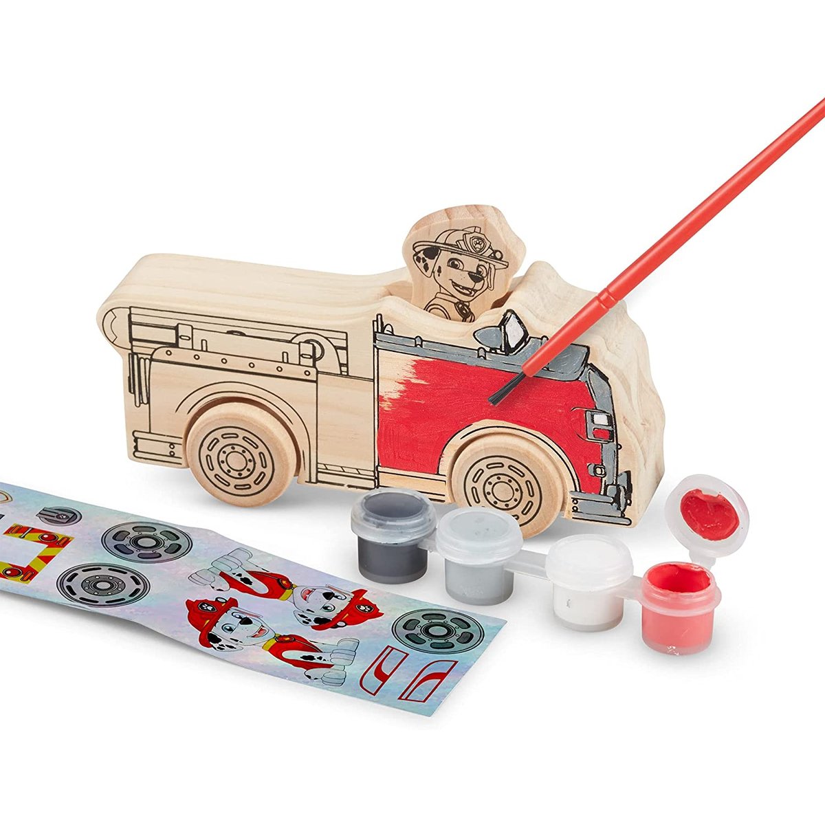 Véhicules Pat' Patrol à décorer beige, MELISSA & DOUG