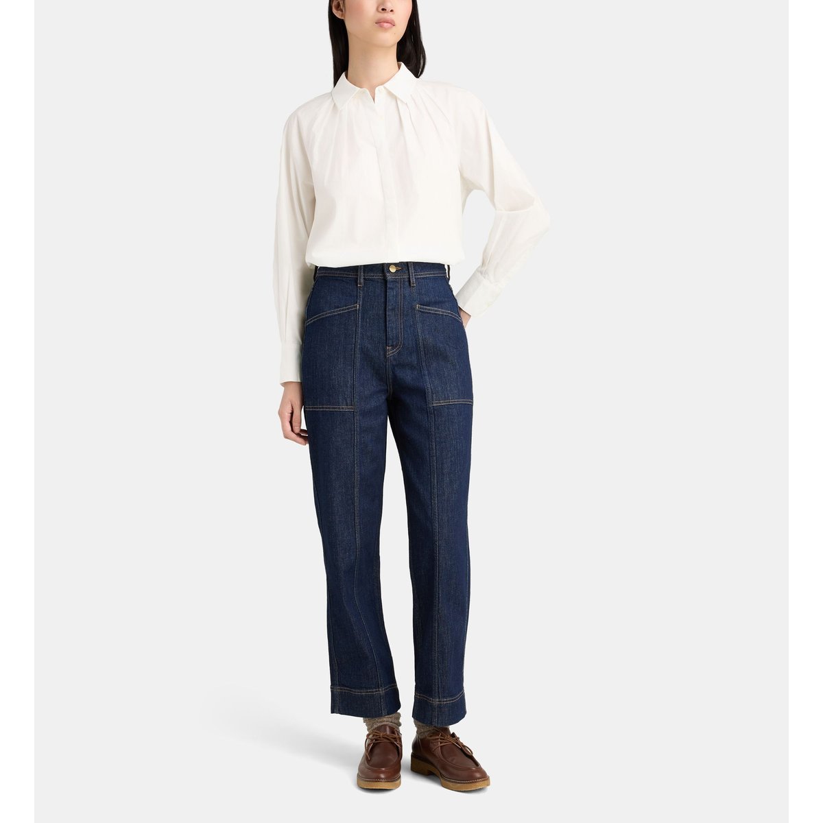 Chemise droite odelie coton blanc, JODHPUR
