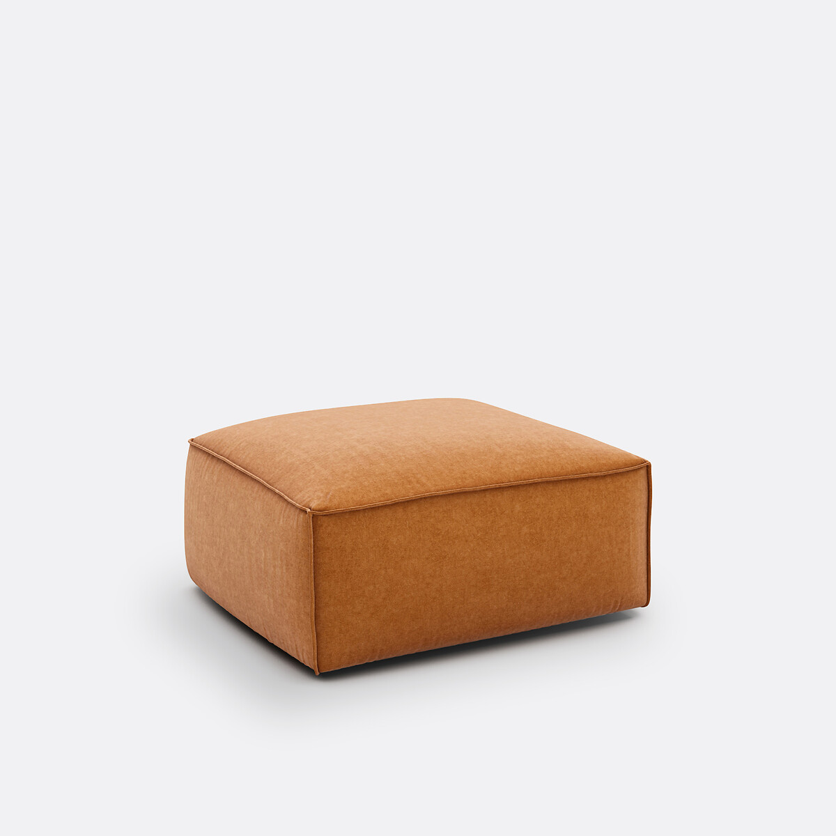 Pouf modulable velours texturé, Seven ocre, LA REDOUTE INTERIEURS