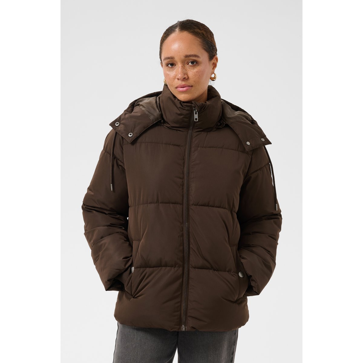 Manteau marron coffee bean, KAFFE