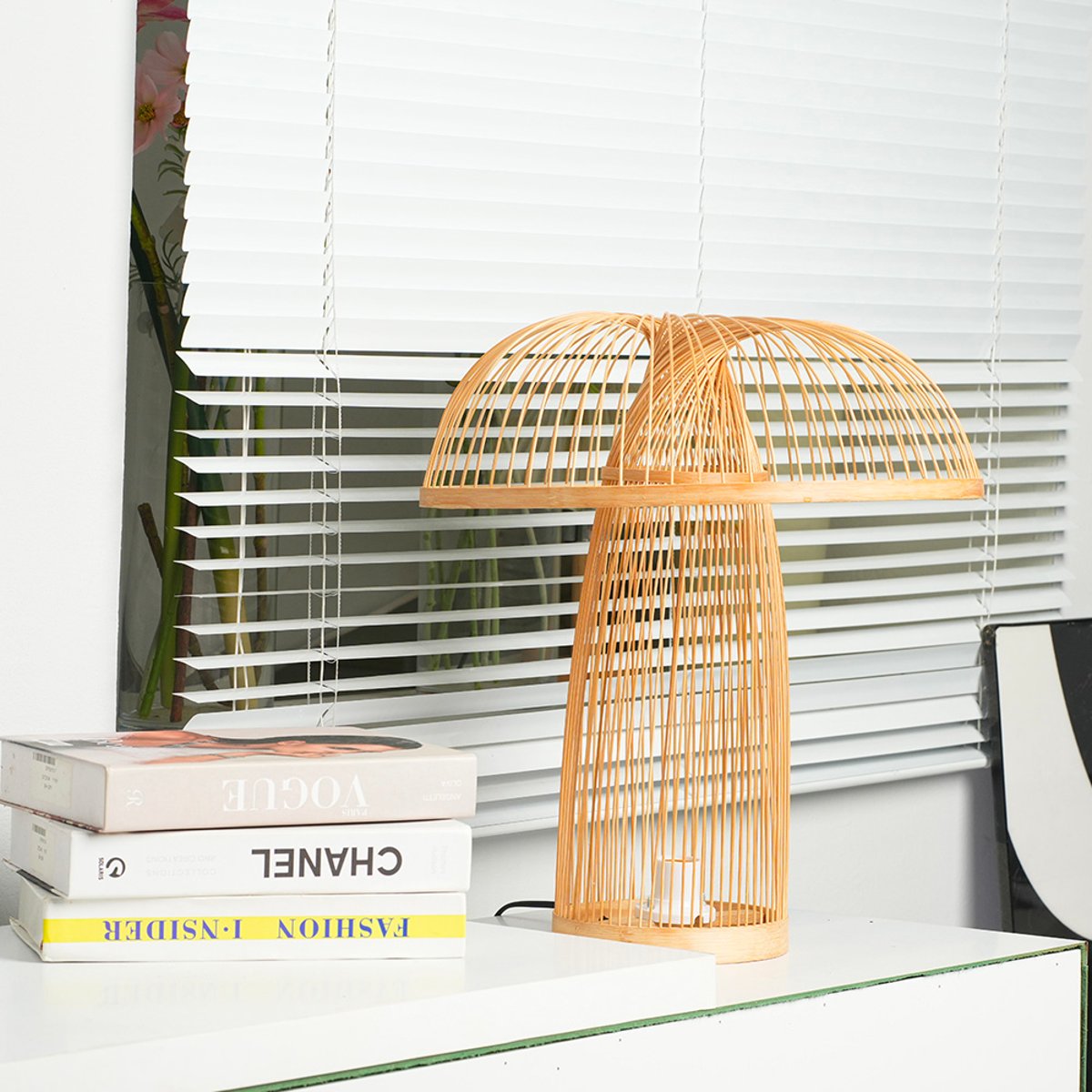 Lampe bambou naturel v002237, MAISON AUBERTIN