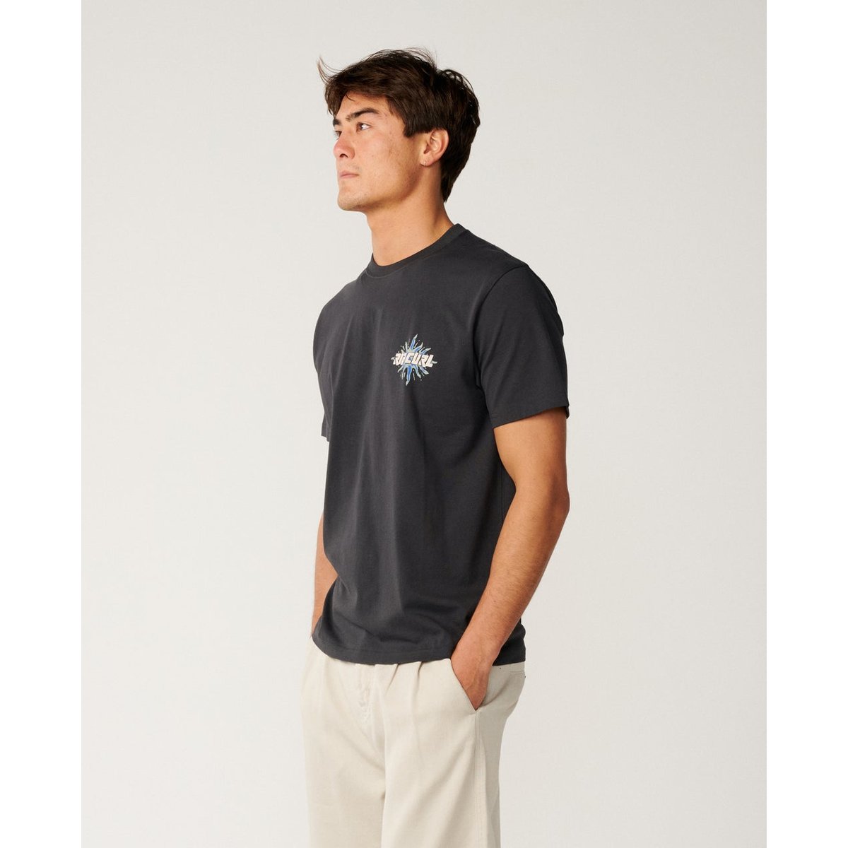 T-shirt relax Disorder BURST washed black, RIP CURL