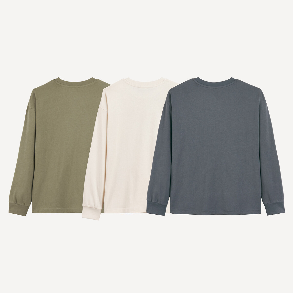 Pack of 3 Skateboard Print Long Sleeve T-Shirts multi-coloured, LA REDOUTE COLLECTIONS