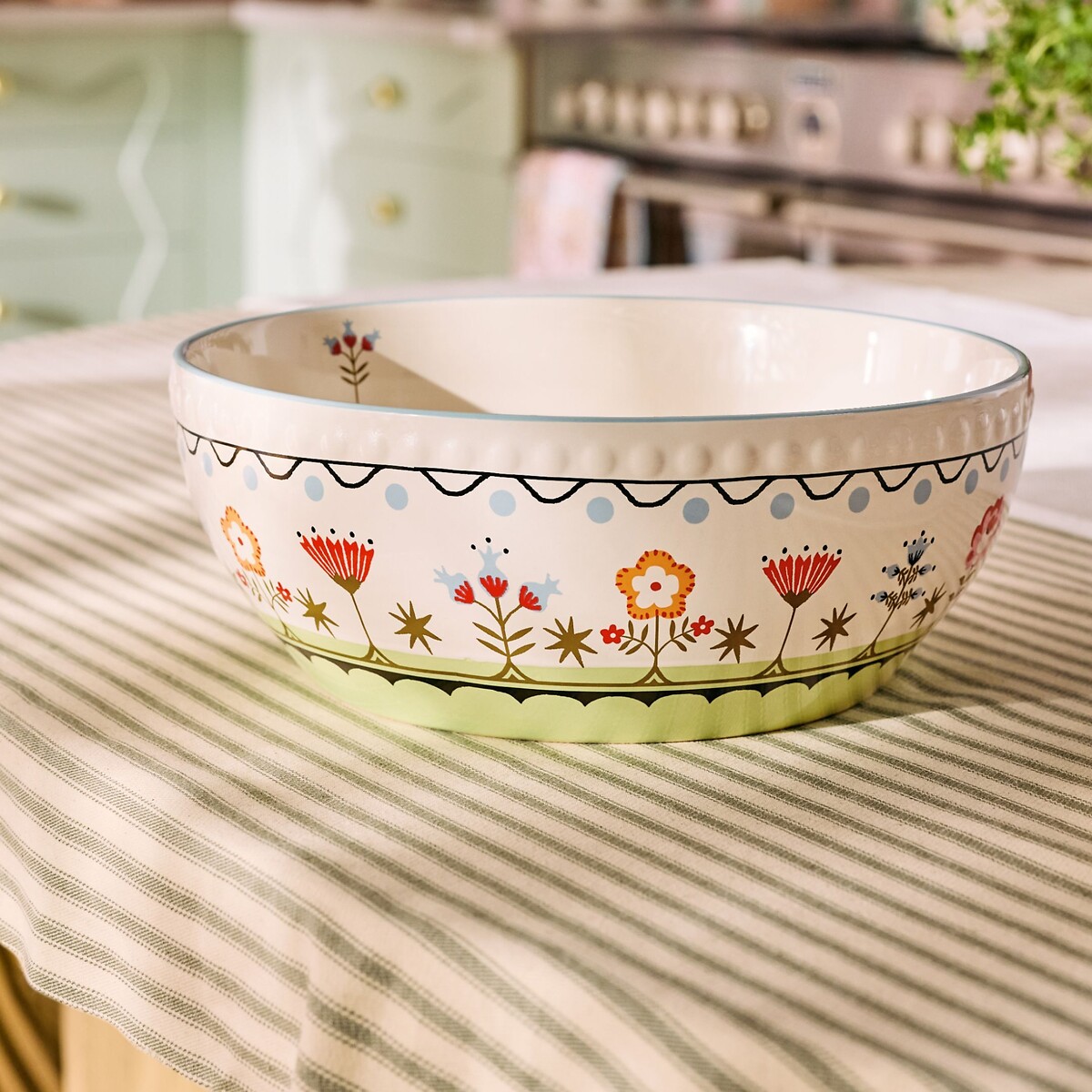 26cm Painted Table Ceramic Serving Bowl multi-coloured, CATH KIDSTON
