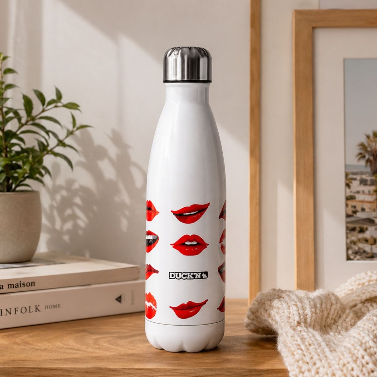 Bouteille Isotherme Motifs Kiss 500ML rouge, ARTIME