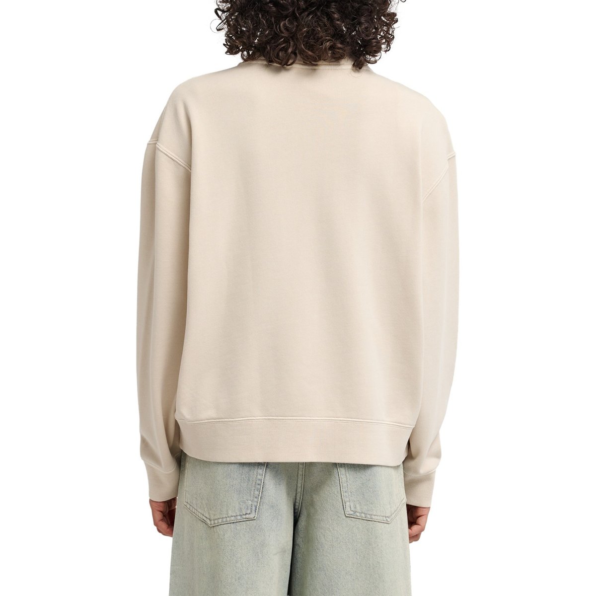 Sweat demi-zip LOWCASE beige oat milk, ELEMENT