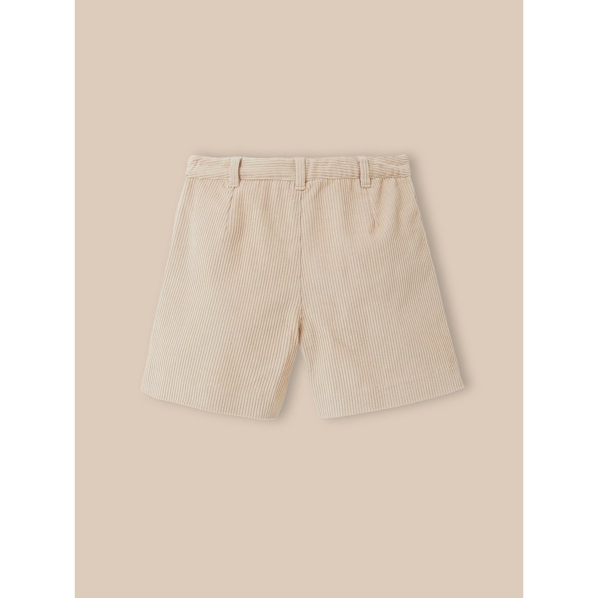 Short velours taille haute beige, CYRILLUS