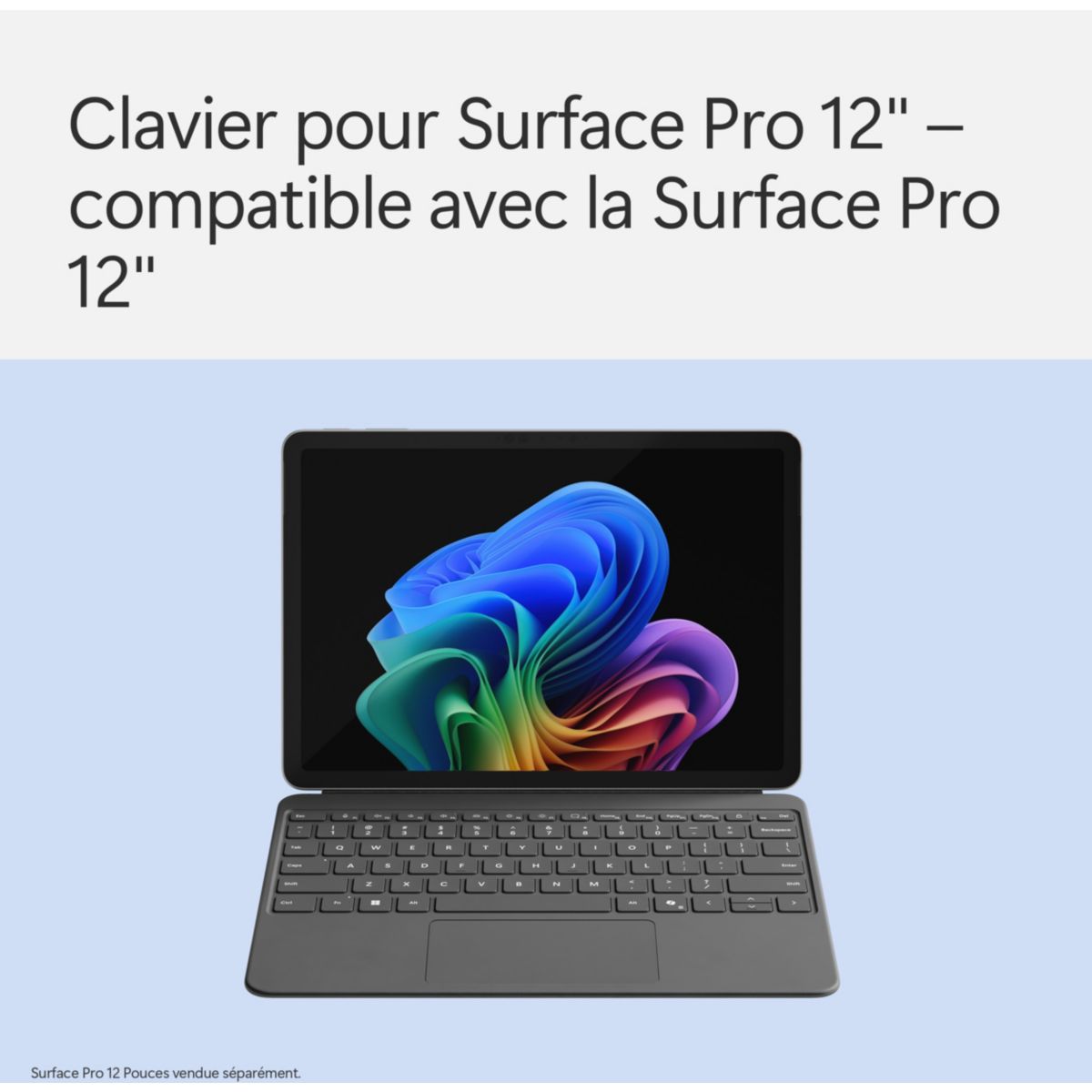 Clavier Clavier +Stylet Ardoise Surface Pro 12'' couleur unique, MICROSOFT