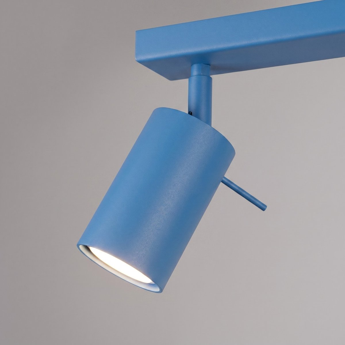 Plafonnier Acier Bleu GU10 3 RING bleu, EDEN
