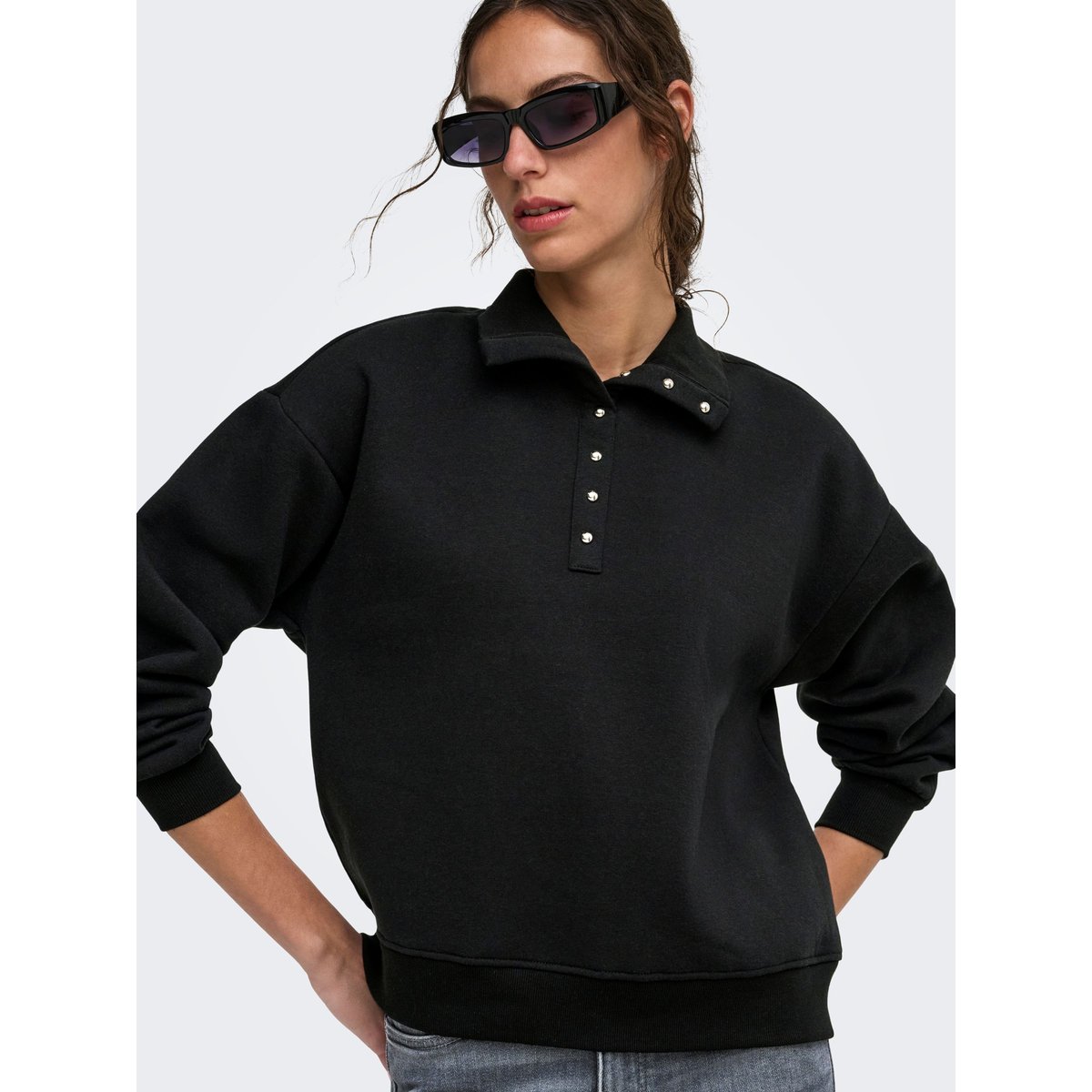 Sweat-Shirt black 1, ONLY