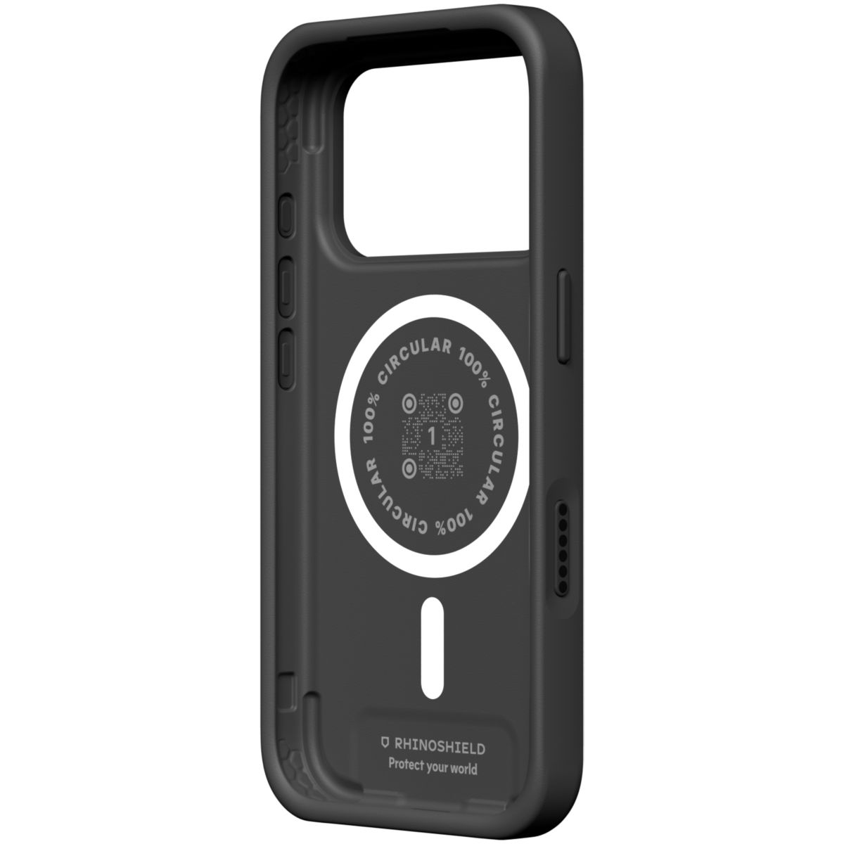 Coque iPhone 17 Pro SolidX Noir MagSafe couleur unique, RHINOSHIELD