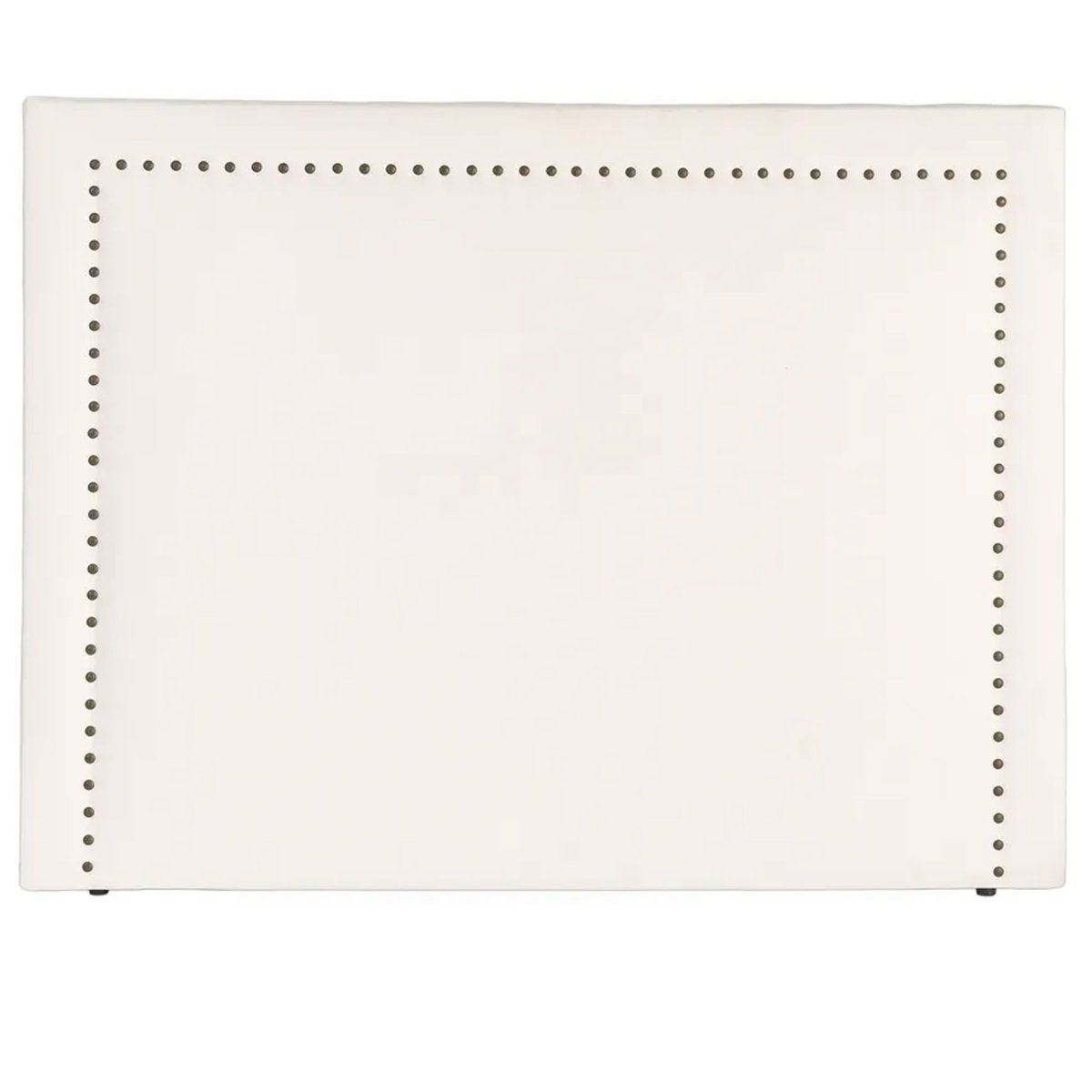 Tête de lit classique tissu beige clouté 165x7x130cm beige, WADIGA