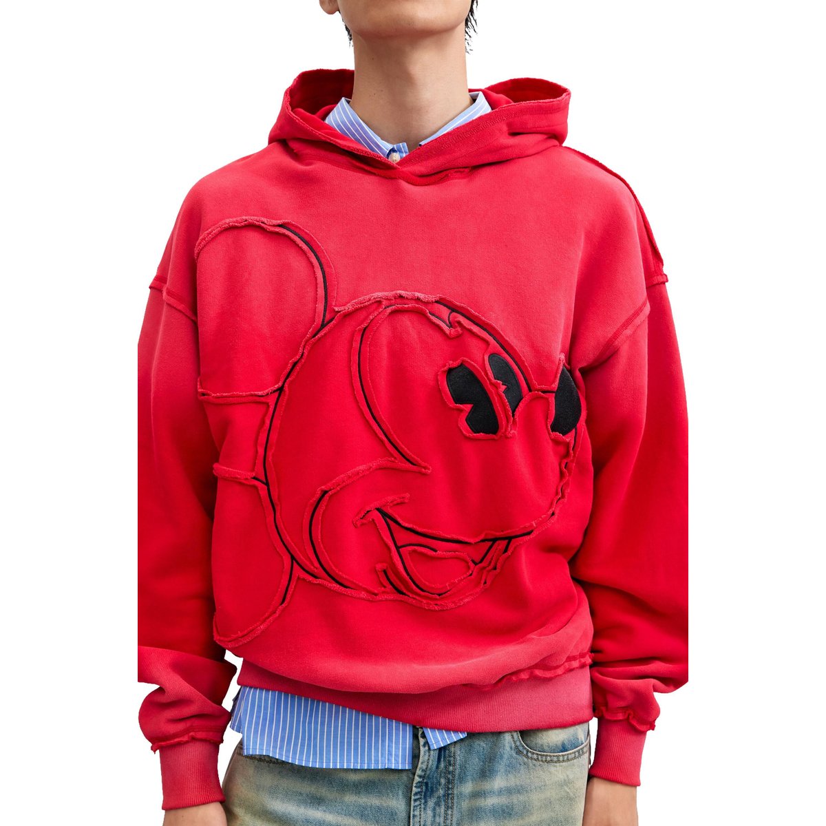 Sweat-shirt brodé Mickey™ rouge, DESIGUAL
