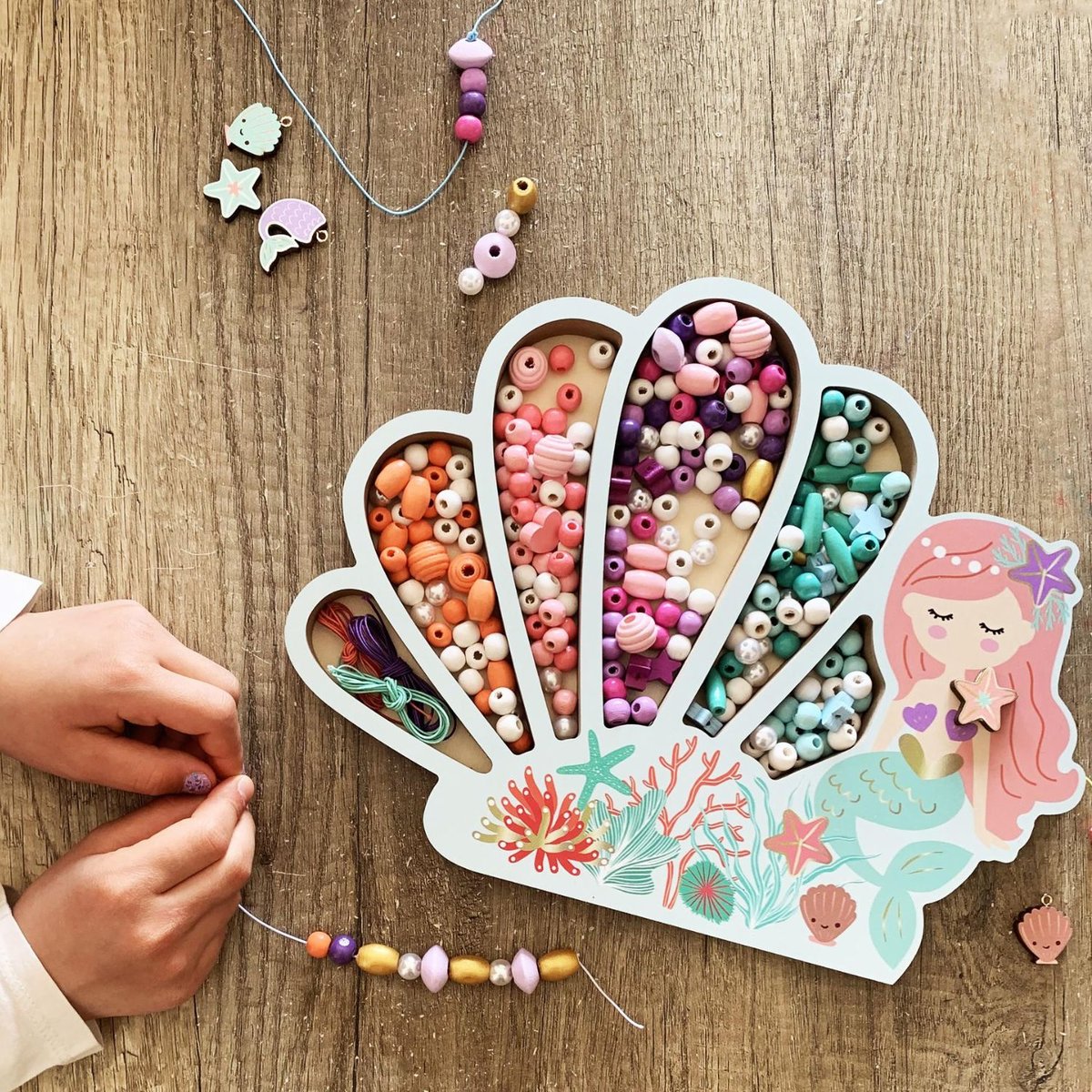Coffret perles multicolore, SYCOMORE