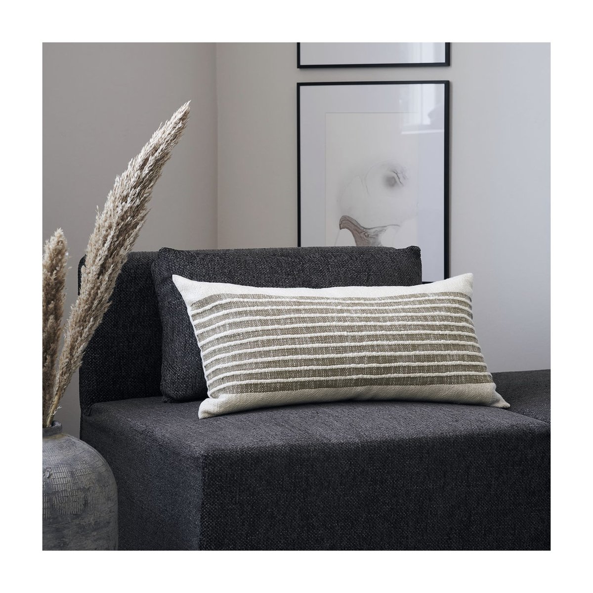 Housse de Coussin Yarn 80x40 cm moutarde, HOUSE DOCTOR
