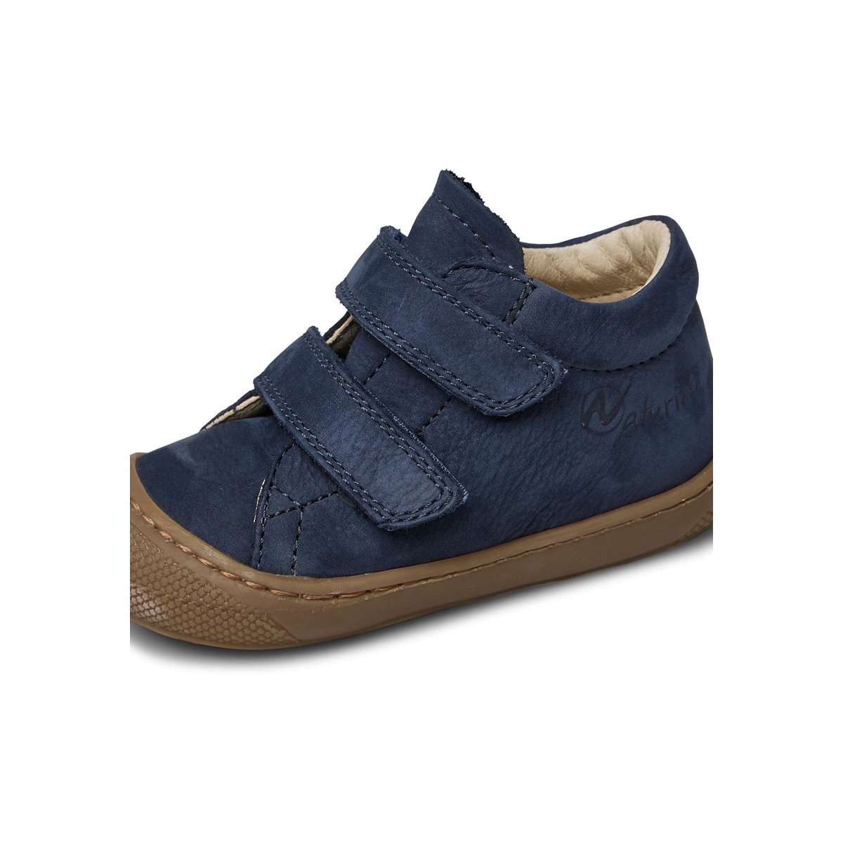 Chaussures premiers pas en suède COCOON VL marine, NATURINO
