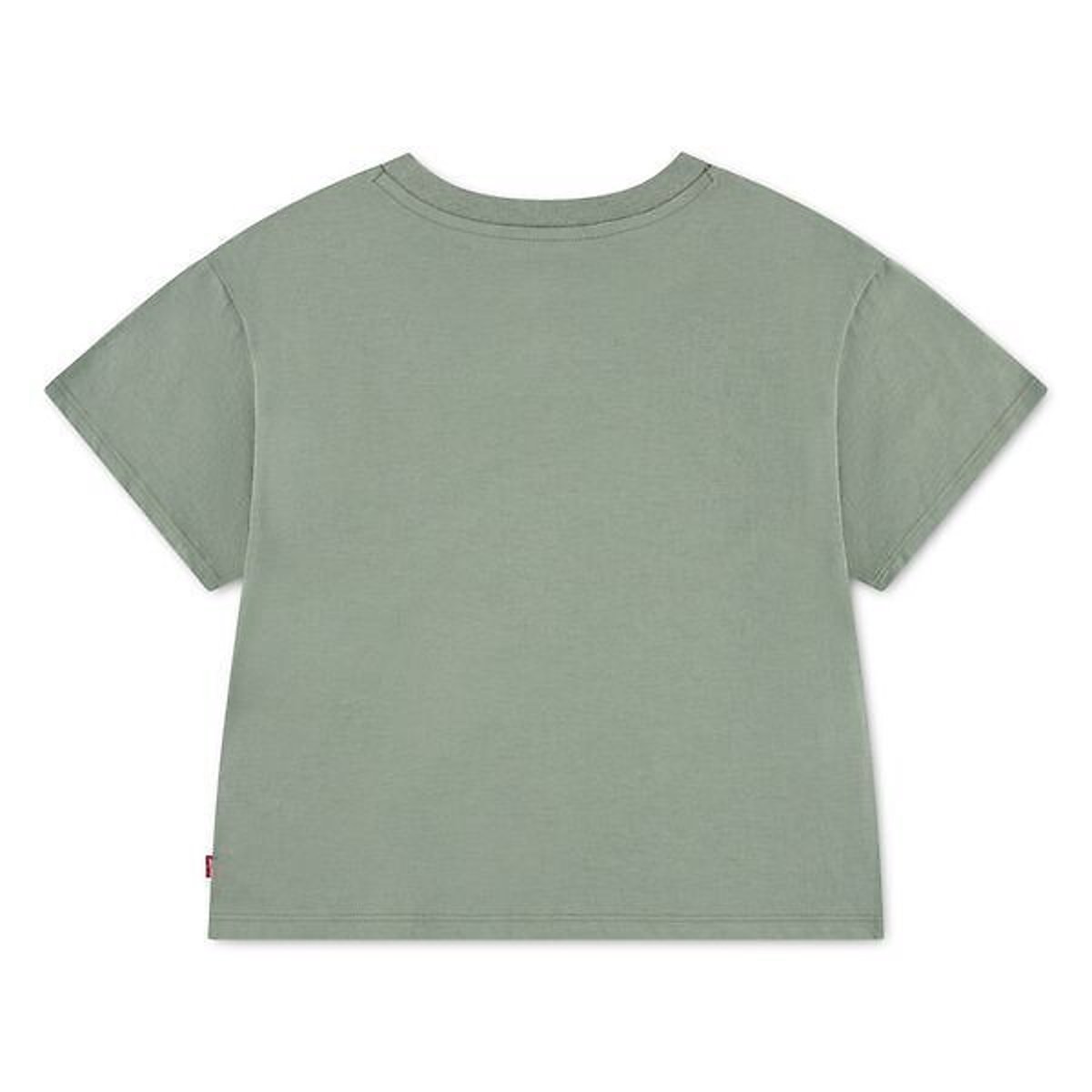 T-shirt manches courtes, coupe oversize, imprimé fleurs devant kaki, LEVI'S KIDS
