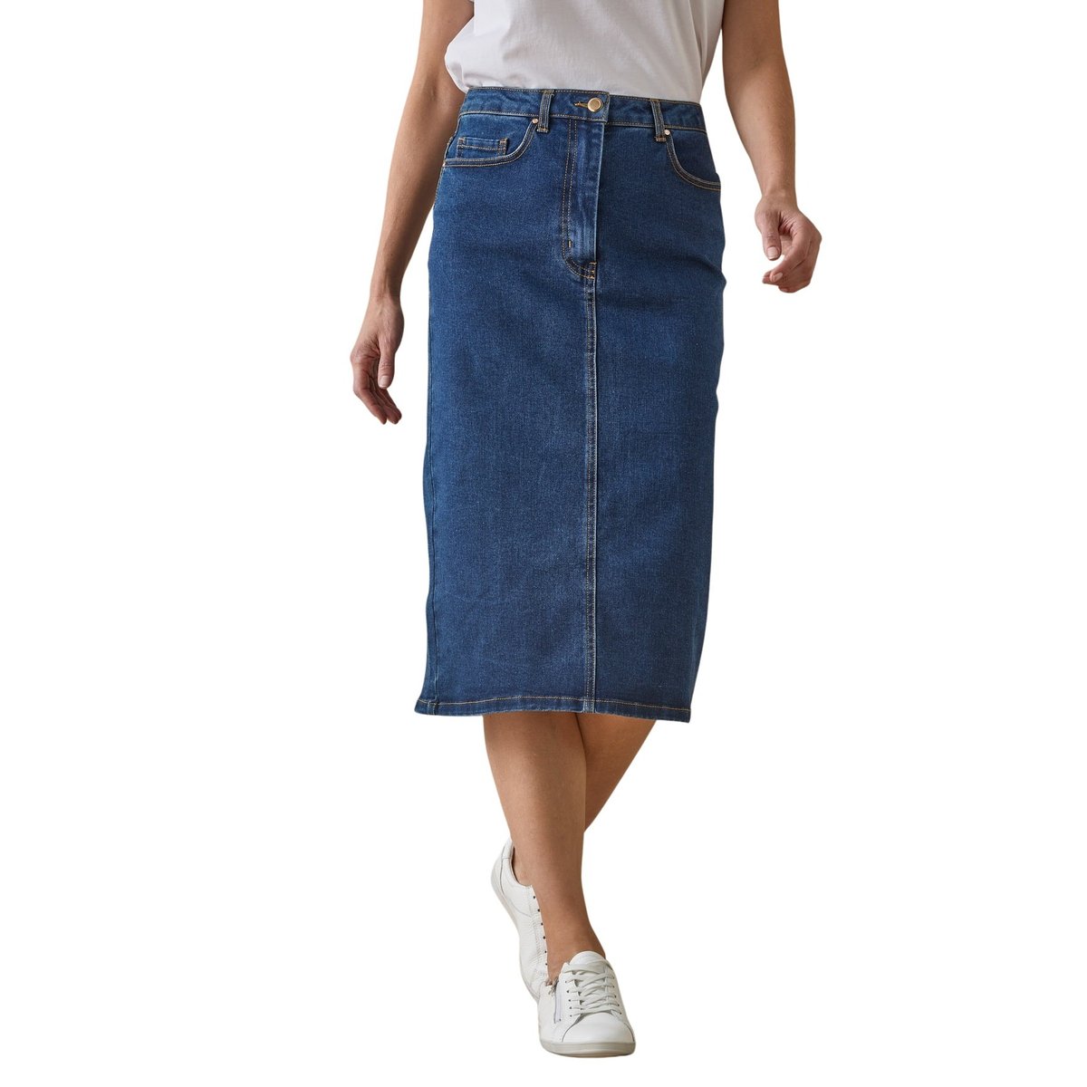 Jupe en jean denim stone, DAXON