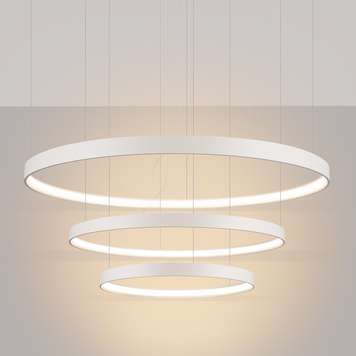 Lustre Aluminium Beige LED 3 Rio beige, EDEN