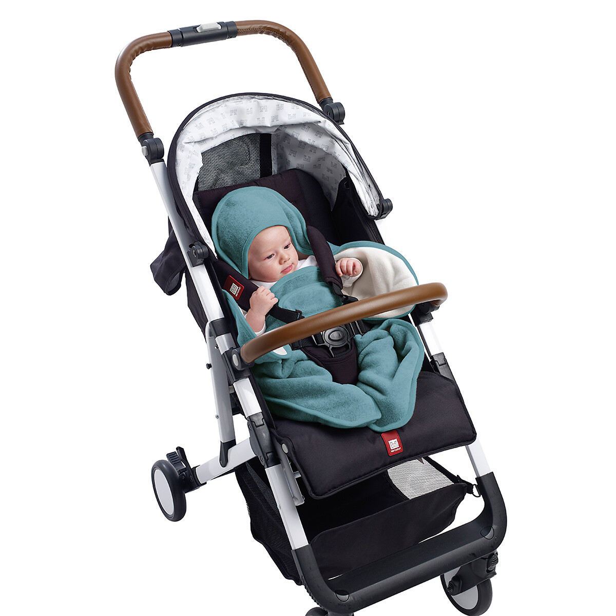 Couverture bébé babynomade double polaire bleu/blanc, BEABA