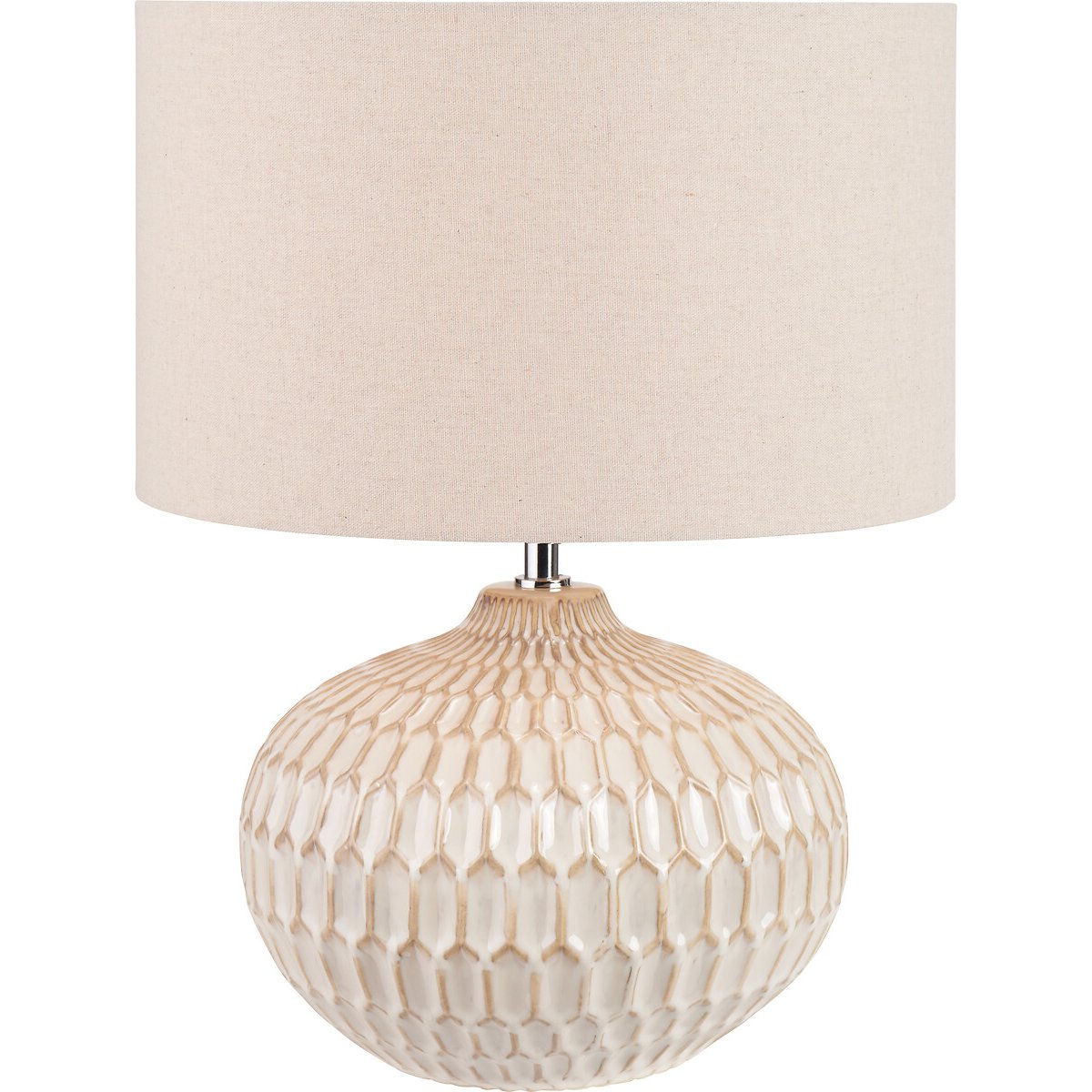 Clayton Textured Cermic Table Lamp in Warm White warm white, ÉDITÉ